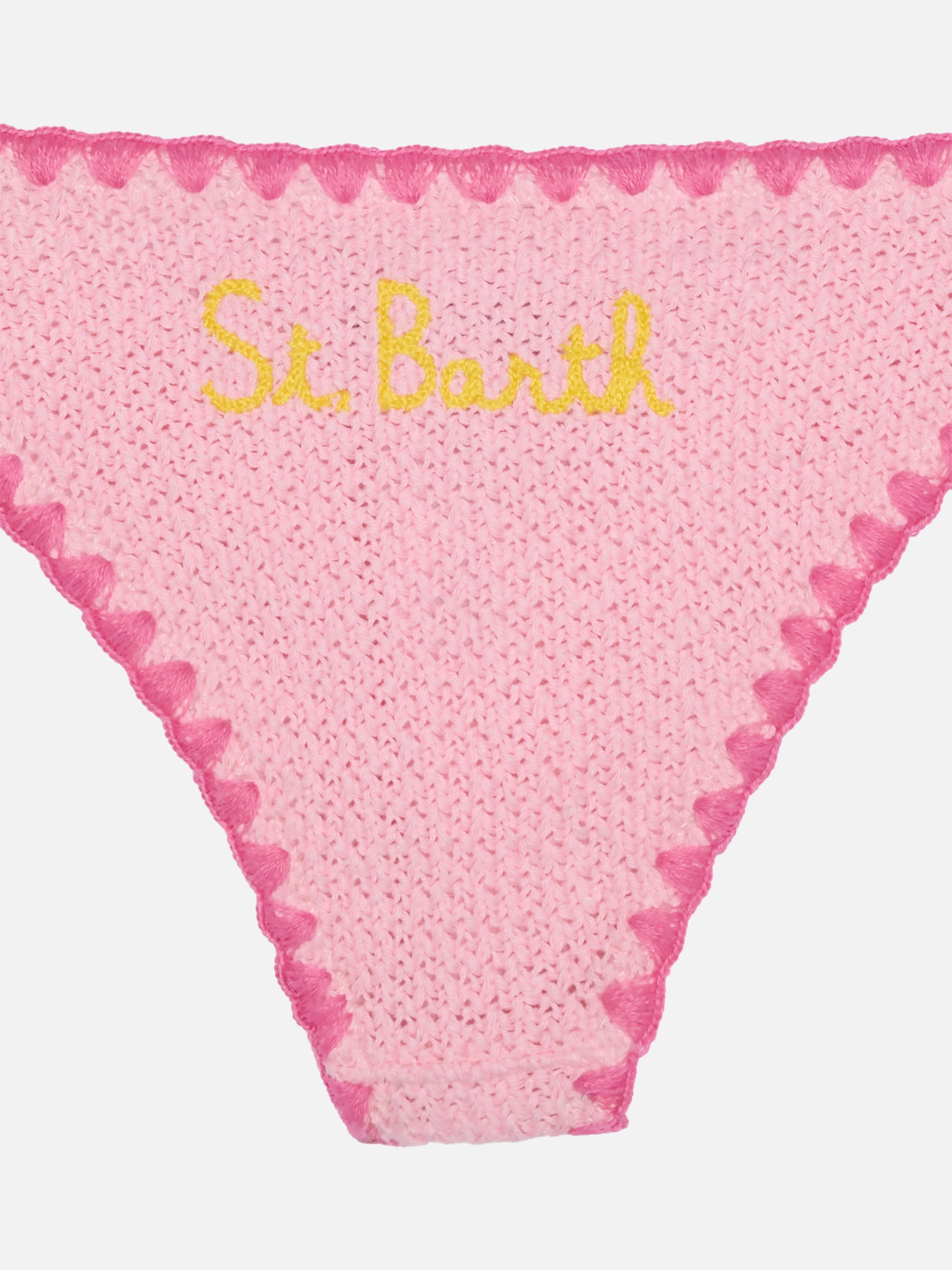 bikini-da-bambina-mc2-saint-barth-marielle-in-rosa-con-ricamo image 3