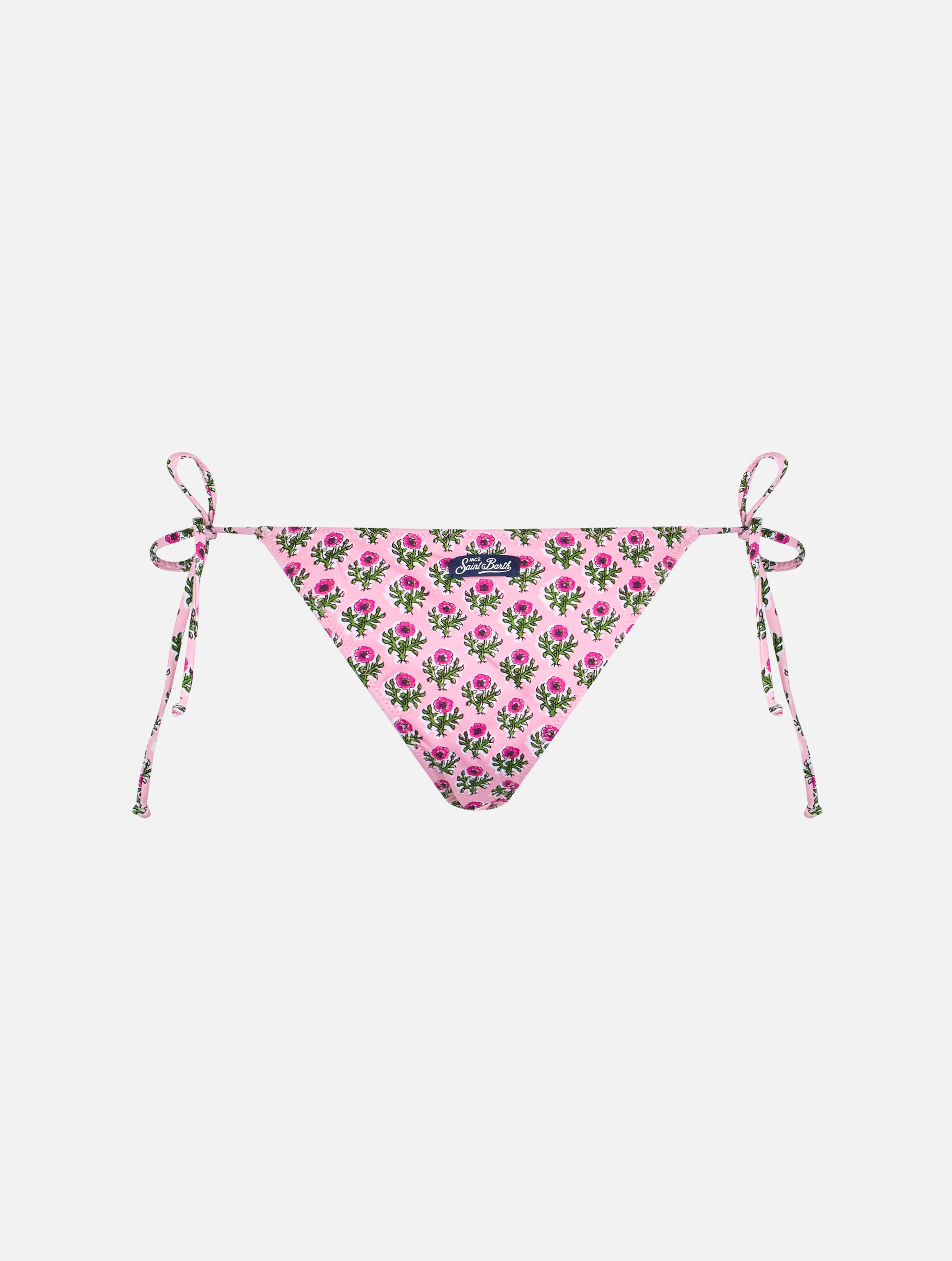 mc2-saint-barth-marielle-slip-mare-donna-stampa-floreale-rosa image 2