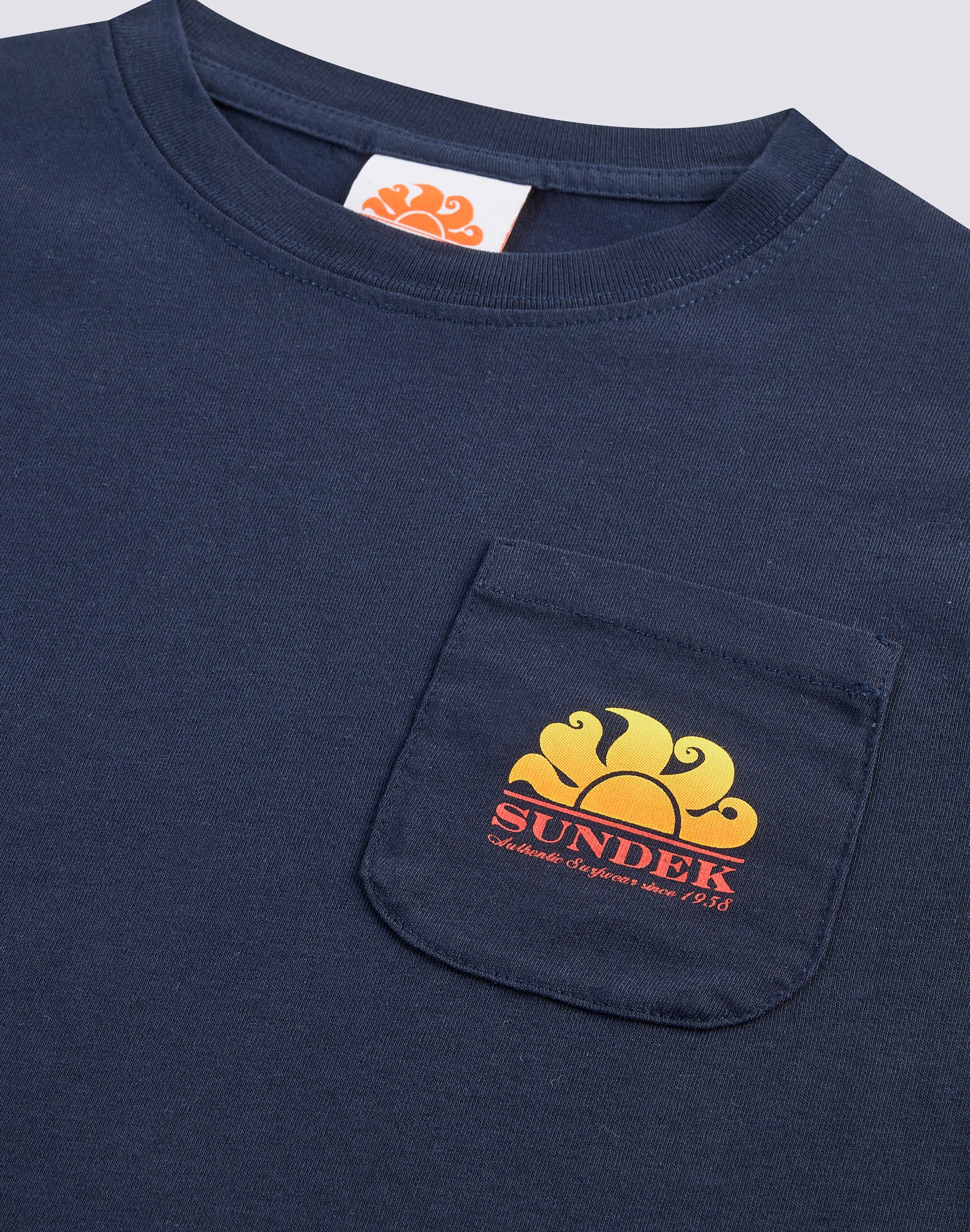 sundek-mini-new-herbert-t-shirt-bambino-logo-shaded-con-taschino image 3