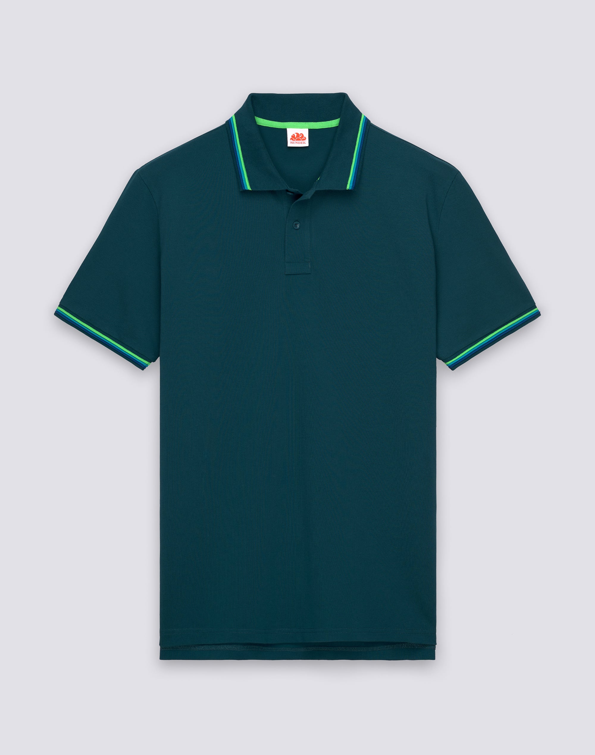 sundek-brice-polo-uomo-in-cotone-piquet-con-dettagli-tricolor image 1