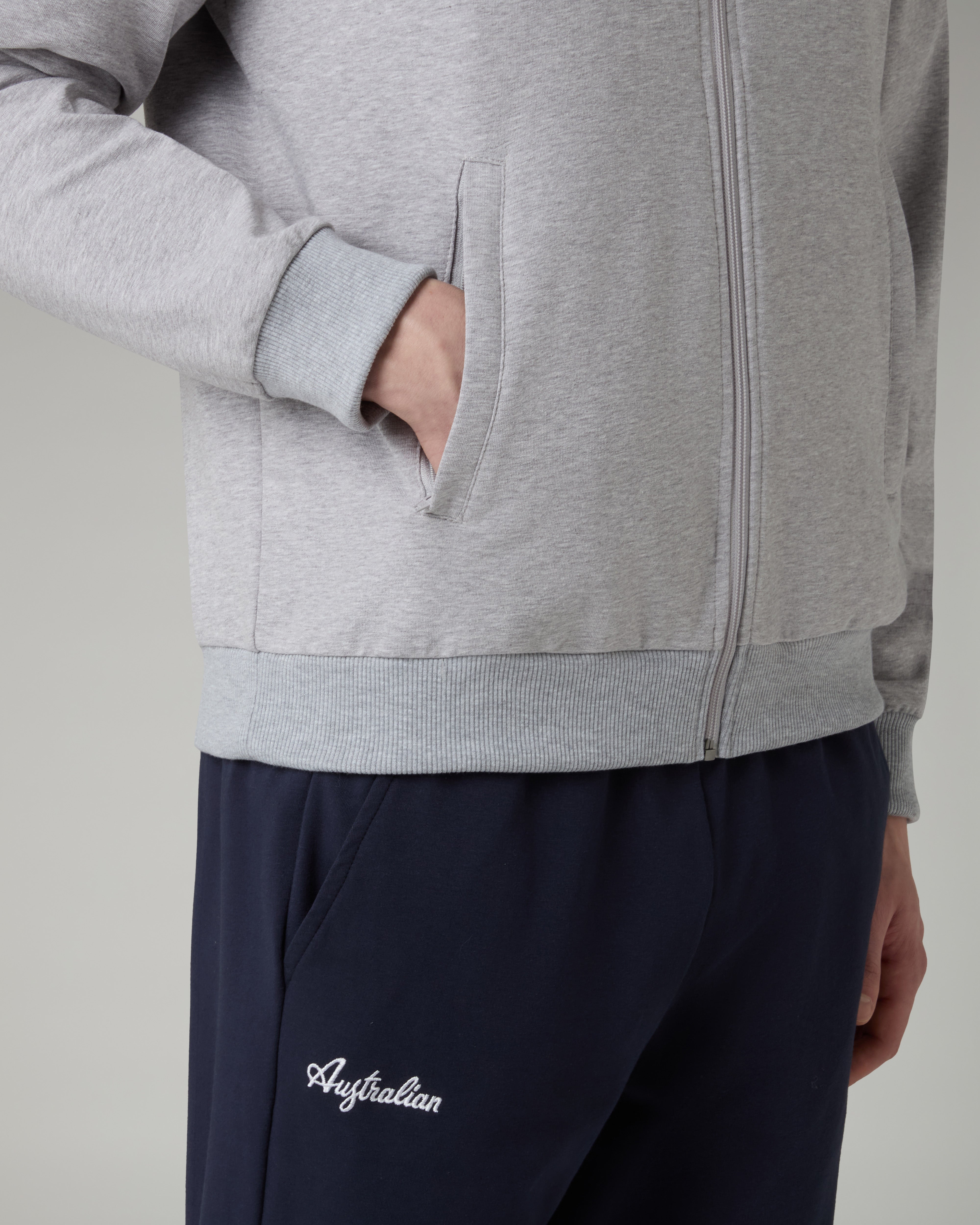 australian-essential-line-tuta-in-felpa-grigio-melange image 5