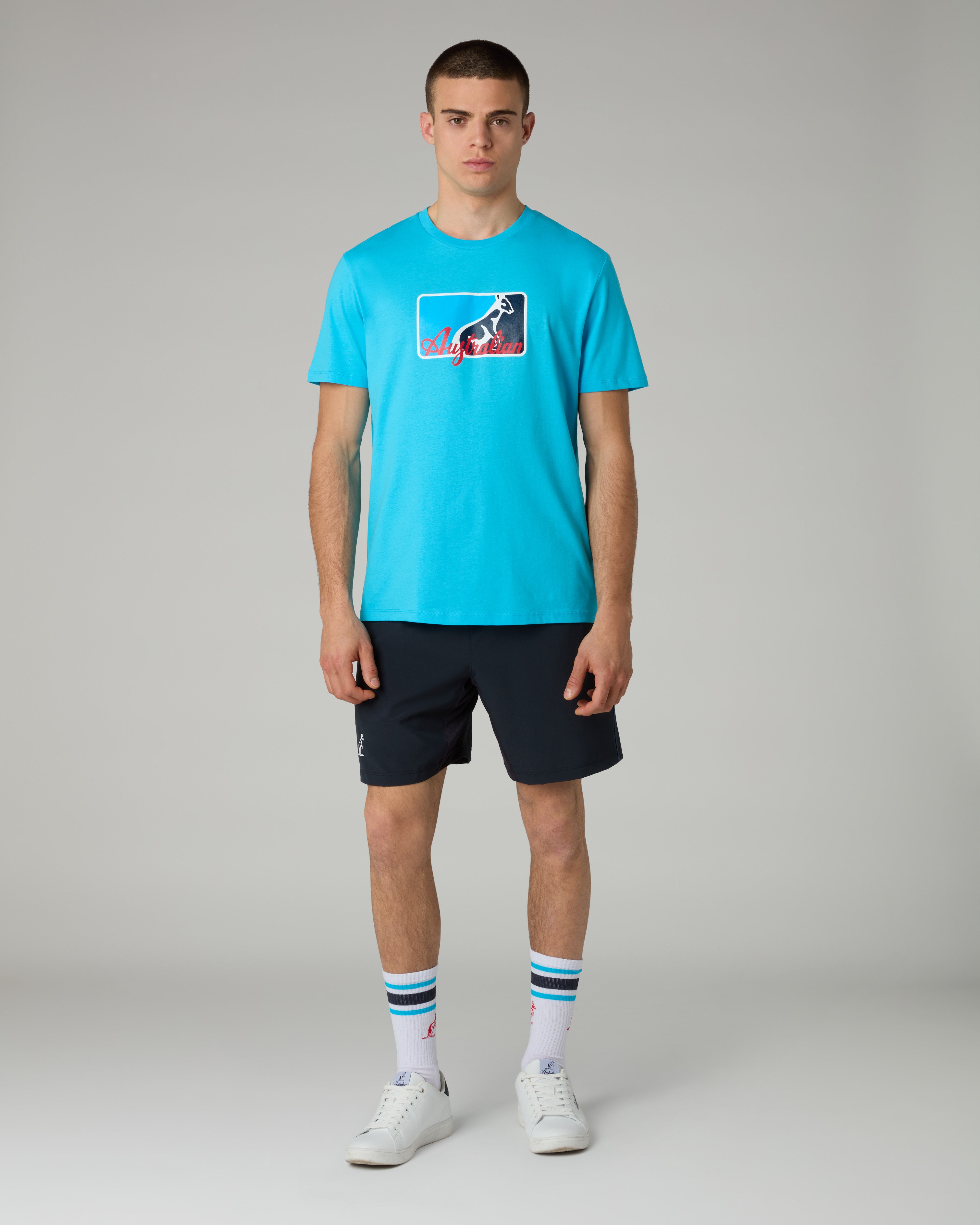 australian-league-t-shirt-in-cotone-con-stampa-petto image 2
