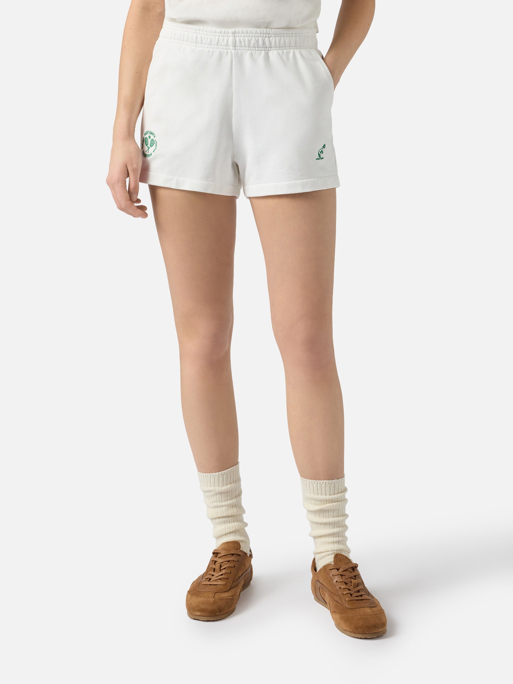 mc2-saint-barth-cate-shorts-donna-cotone-special-edition-bianco image 1