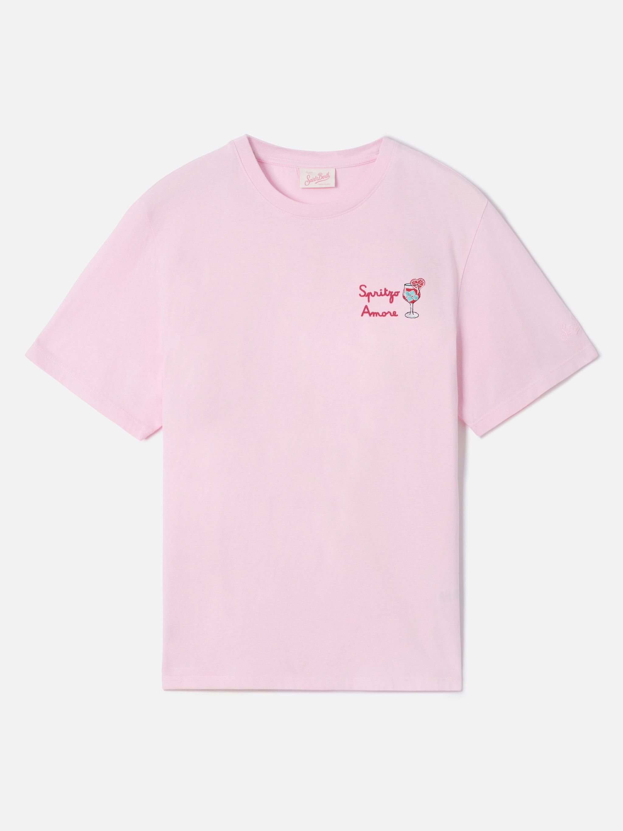 mc2-saint-barth-emilie-t-shirt-donna-rosa-con-ricamo-spritzo-d-amore image 4