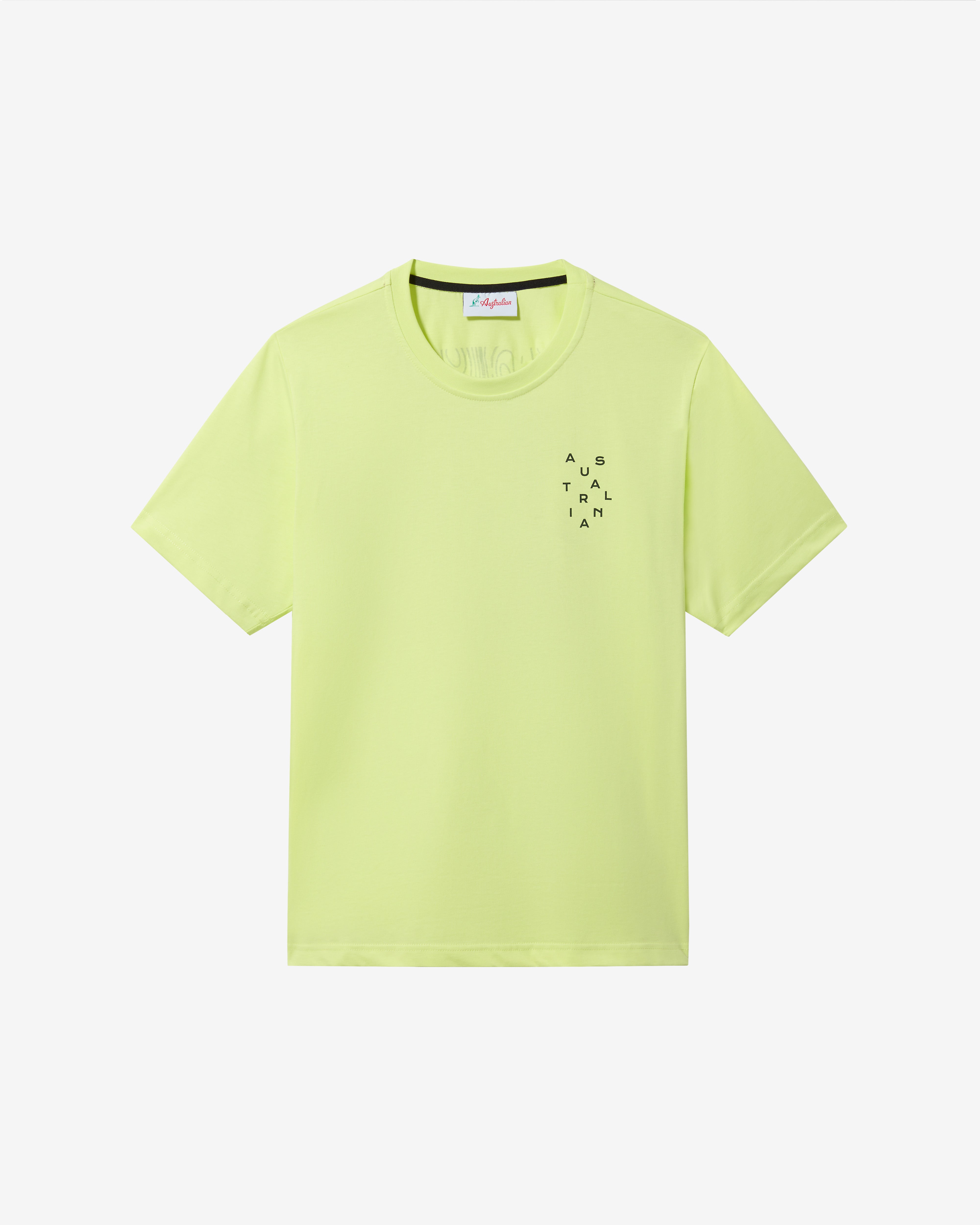 australian-topographic-t-shirt-lime-cotone-regular-fit-made-in-italy image 5