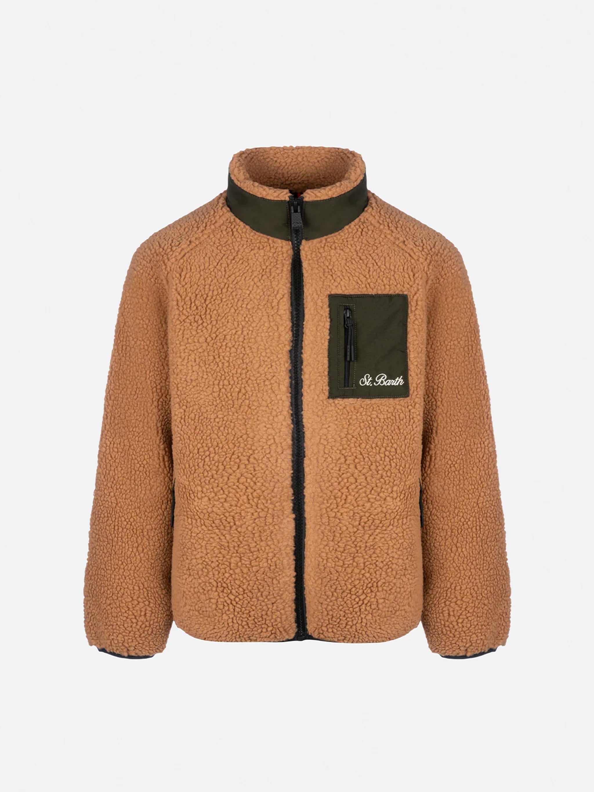 mc2-saint-barth-giacca-keystone-bambino-sherpa-beige-special-edition-snoopy-pean image 2