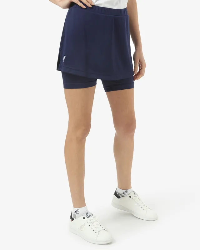 australian-skirt-performance-tennis-blu-cosmo-con-pantaloncino-interno image 1