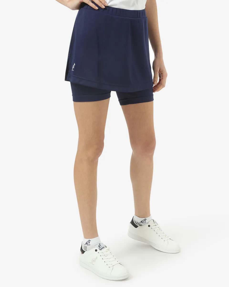 australian-skirt-performance-tennis-blu-cosmo-con-pantaloncino-interno image 1