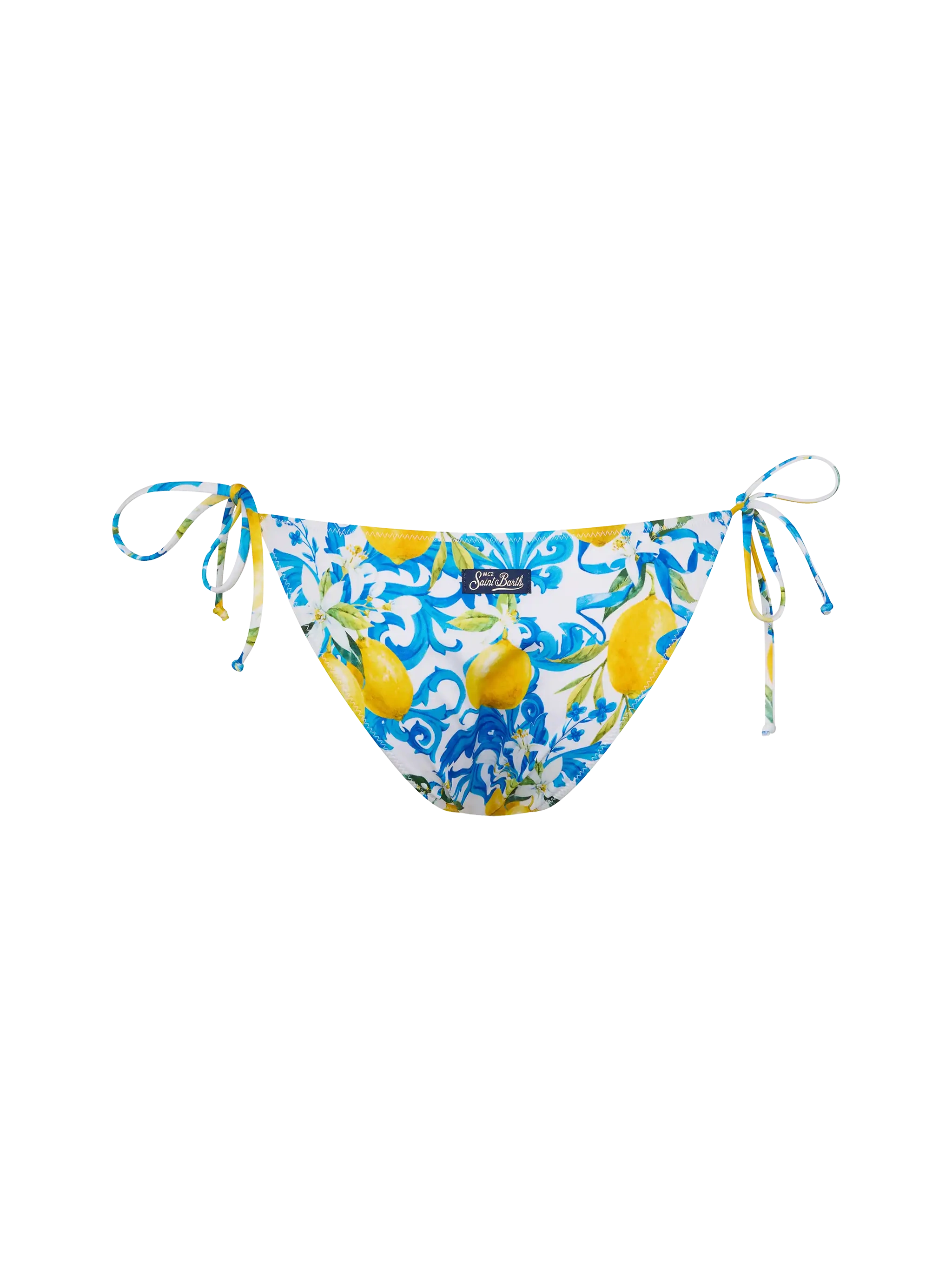 mc2-saint-barth-virgo-slip-mare-classico-donna-stampa-maiolica-bianco image 2