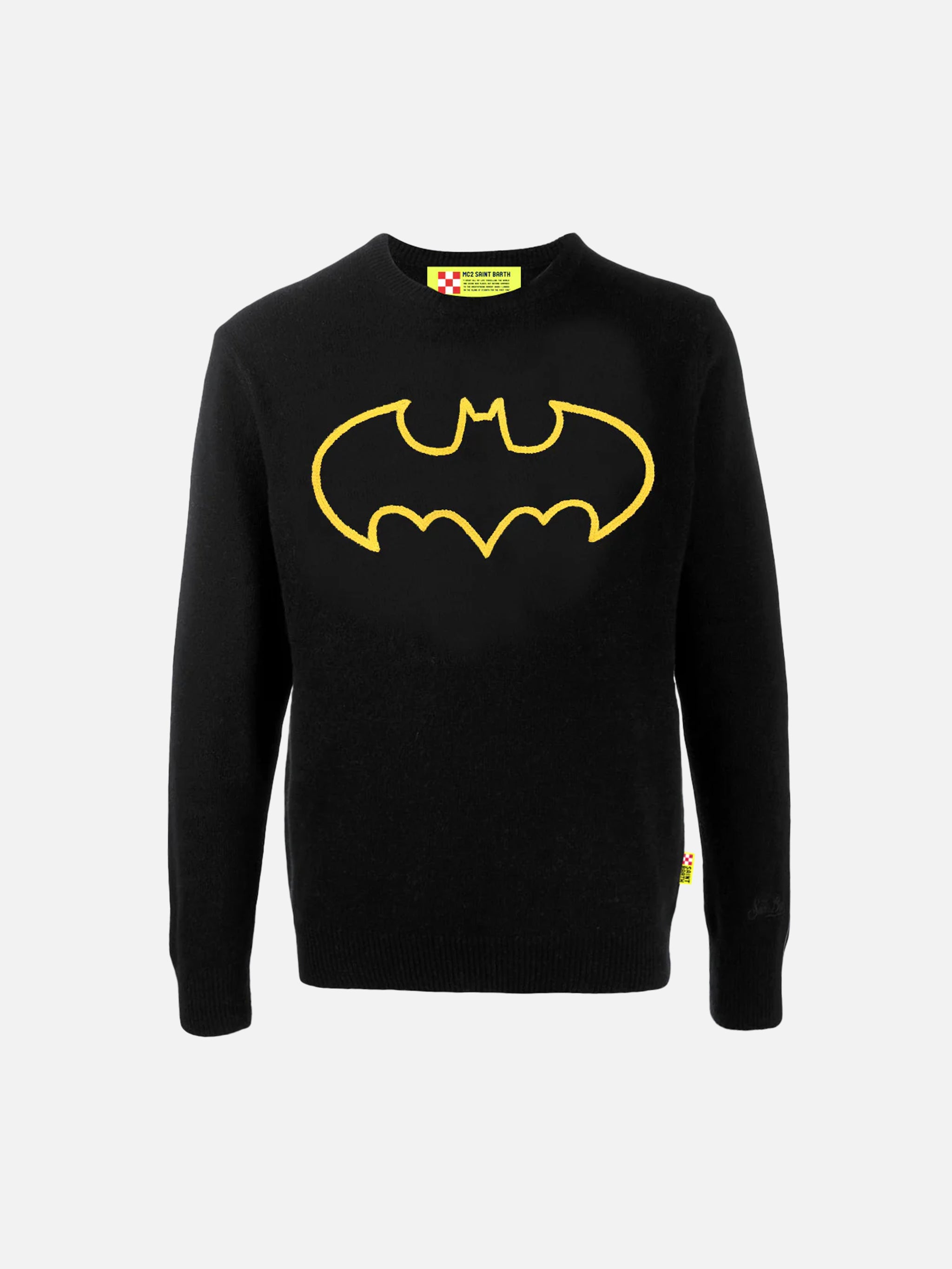 mc2-saint-barth-maglia-heron-uomo-misto-cashmere-con-ricamo-batman-special-editi image 4