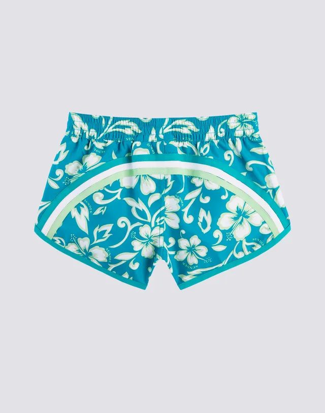 sundek-margate-pantaloncino-mare-corto-bambina-stampa-hibiscus-sk23 image 1