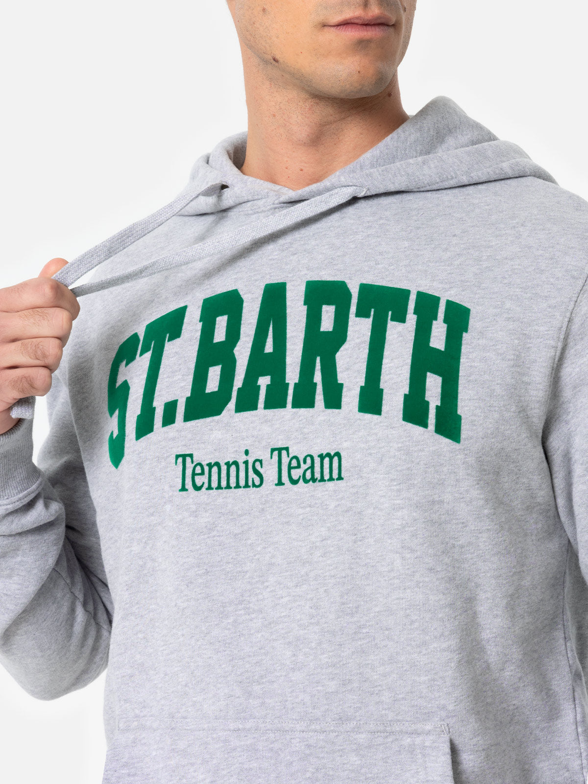 mc2-saint-barth-tribeca-felpa-uomo-con-cappuccio-grigio-m-lange-tennis-team image 2