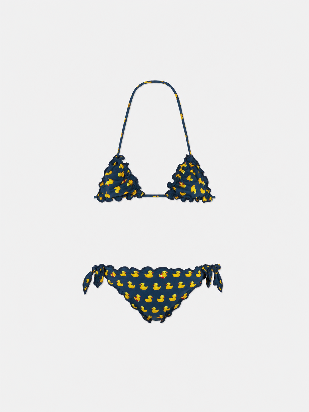 mc2-saint-barth-bikini-triangolo-cris-bambina-stampa-paperelle-blu image 1