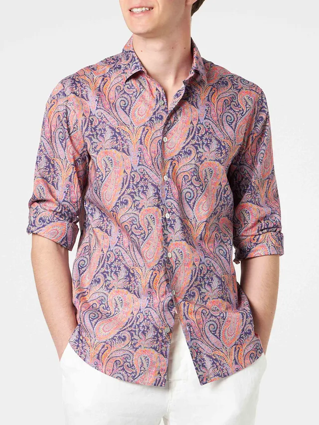 mc2-saint-barth-sikelia-camicia-uomo-cotone-mussola-paisley-special-edition image 1