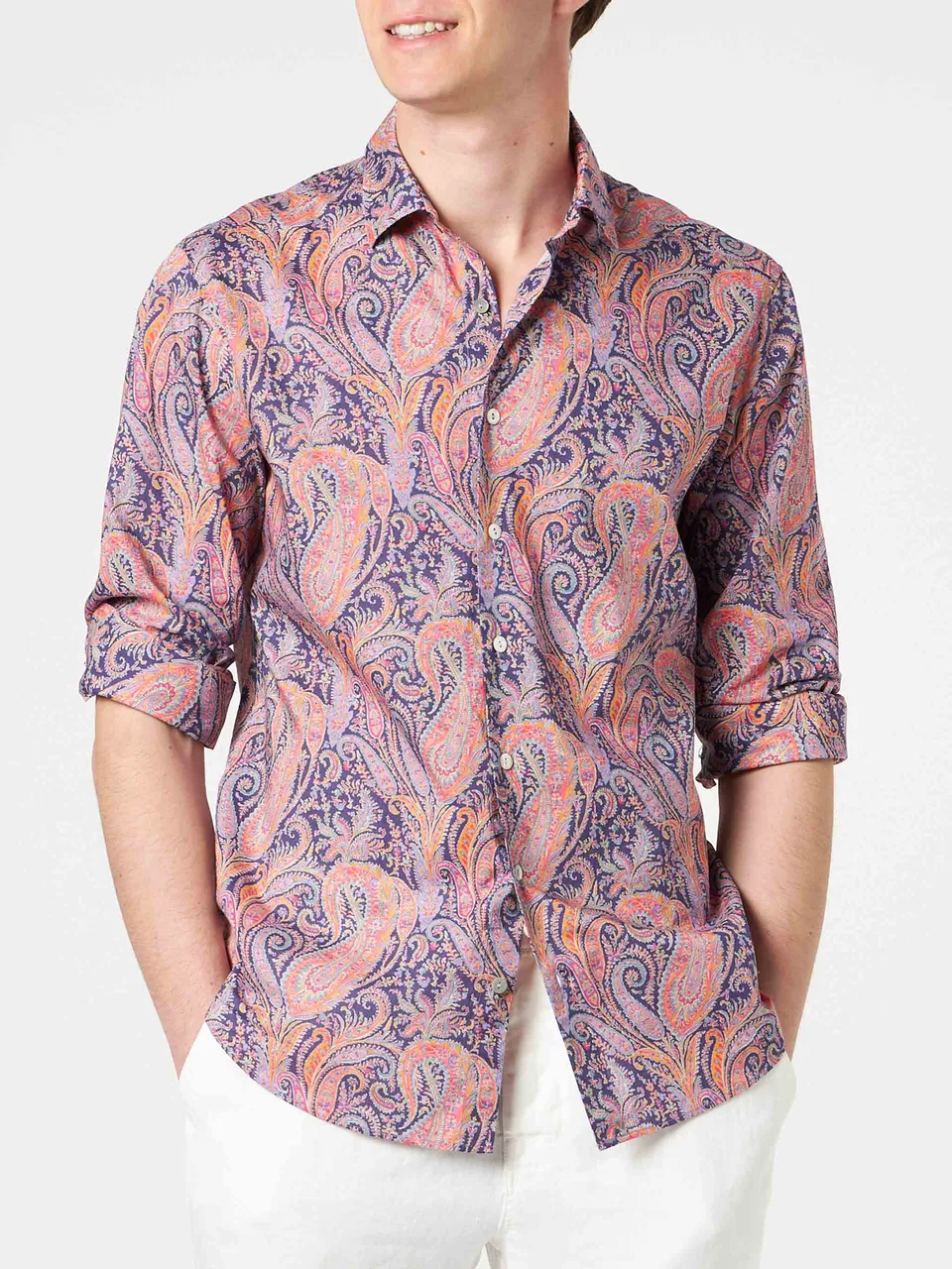 mc2-saint-barth-sikelia-camicia-uomo-cotone-mussola-paisley-special-edition image 1
