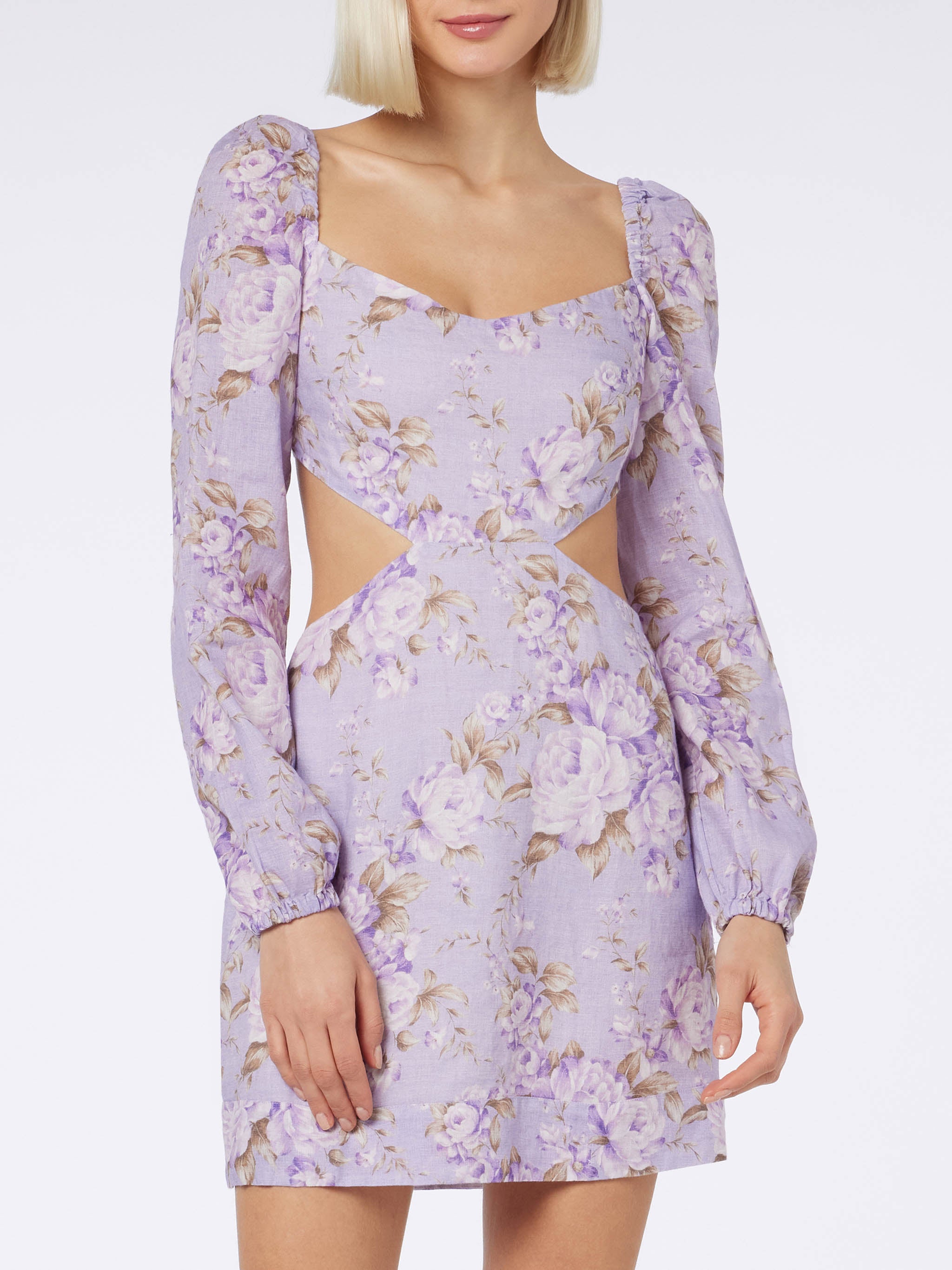 mc2-saint-barth-abito-jara-donna-corto-cut-out-in-lino-con-stampa-paisley image 1