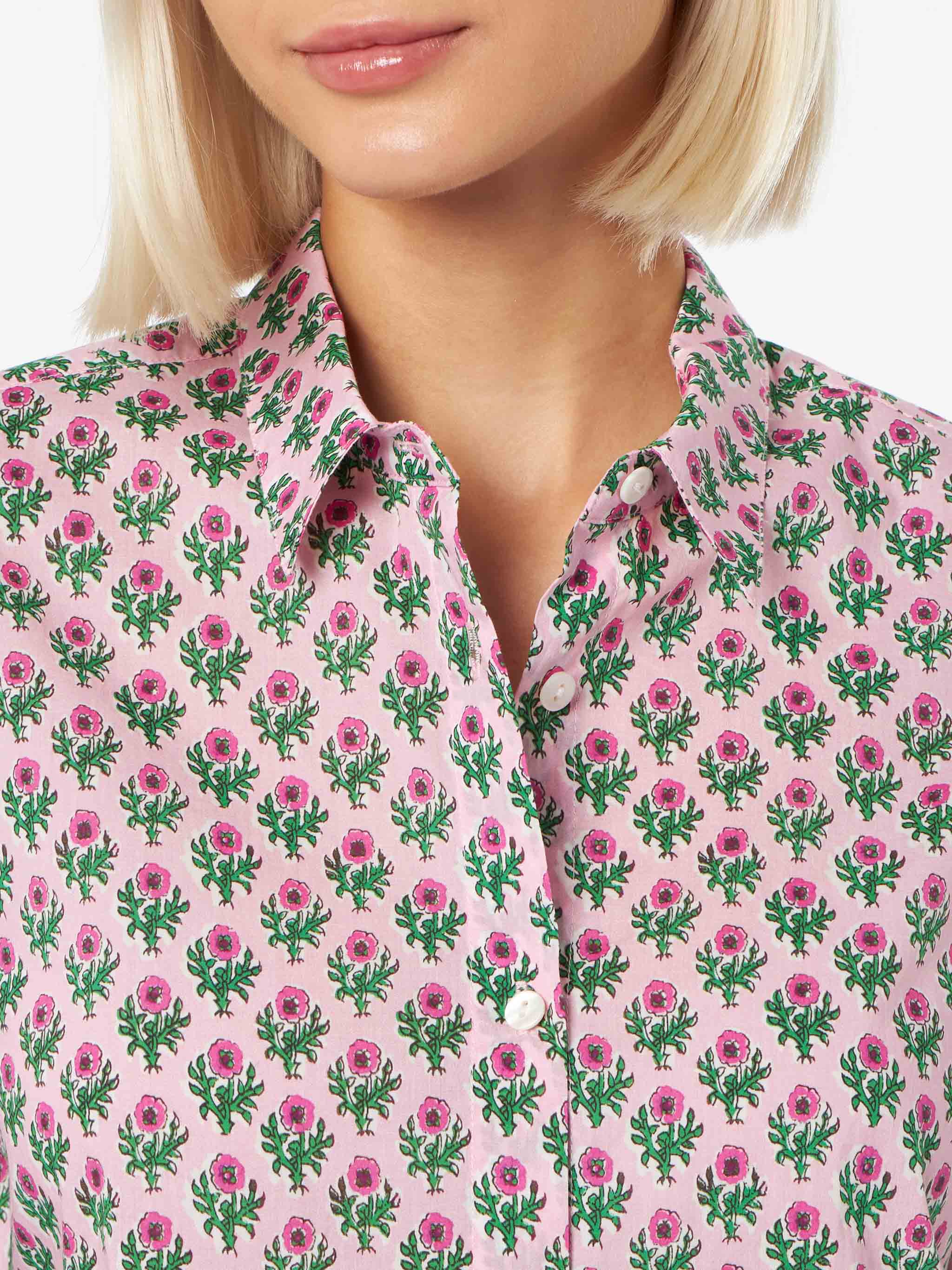 mc2-saint-barth-camicia-brigitte-donna-in-cotone-fantasia-floreale-ampia image 2