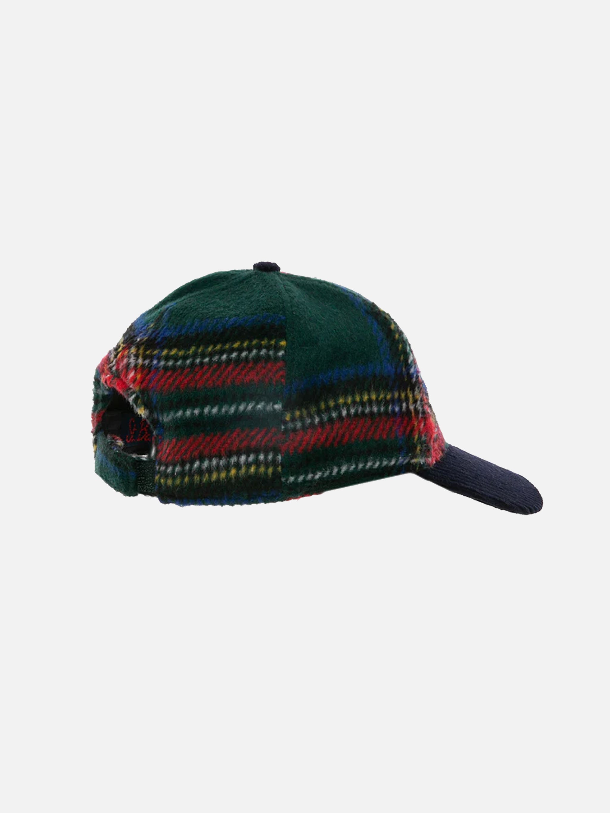 mc2-saint-barth-berretto-da-baseball-tartan-con-ricamo-bombardino-unisex-taglia- image 2
