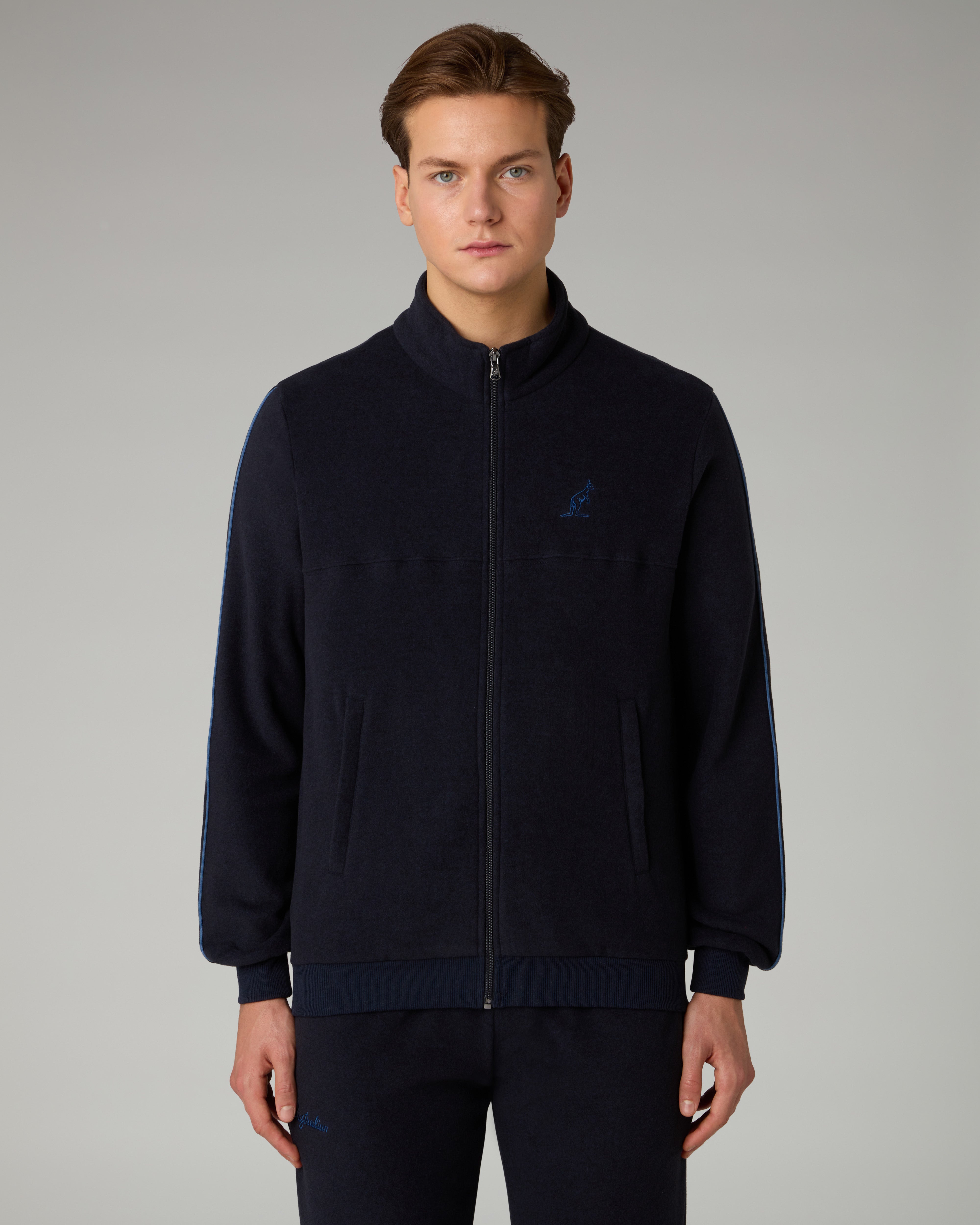 australian-classy-tracksuit-tuta-softech-blu-navy image 3