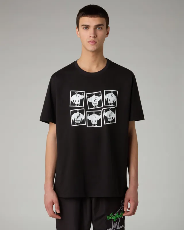 australian-aussie-cotton-t-shirt-maglietta-nera-regular-fit-made-in-italy image 1