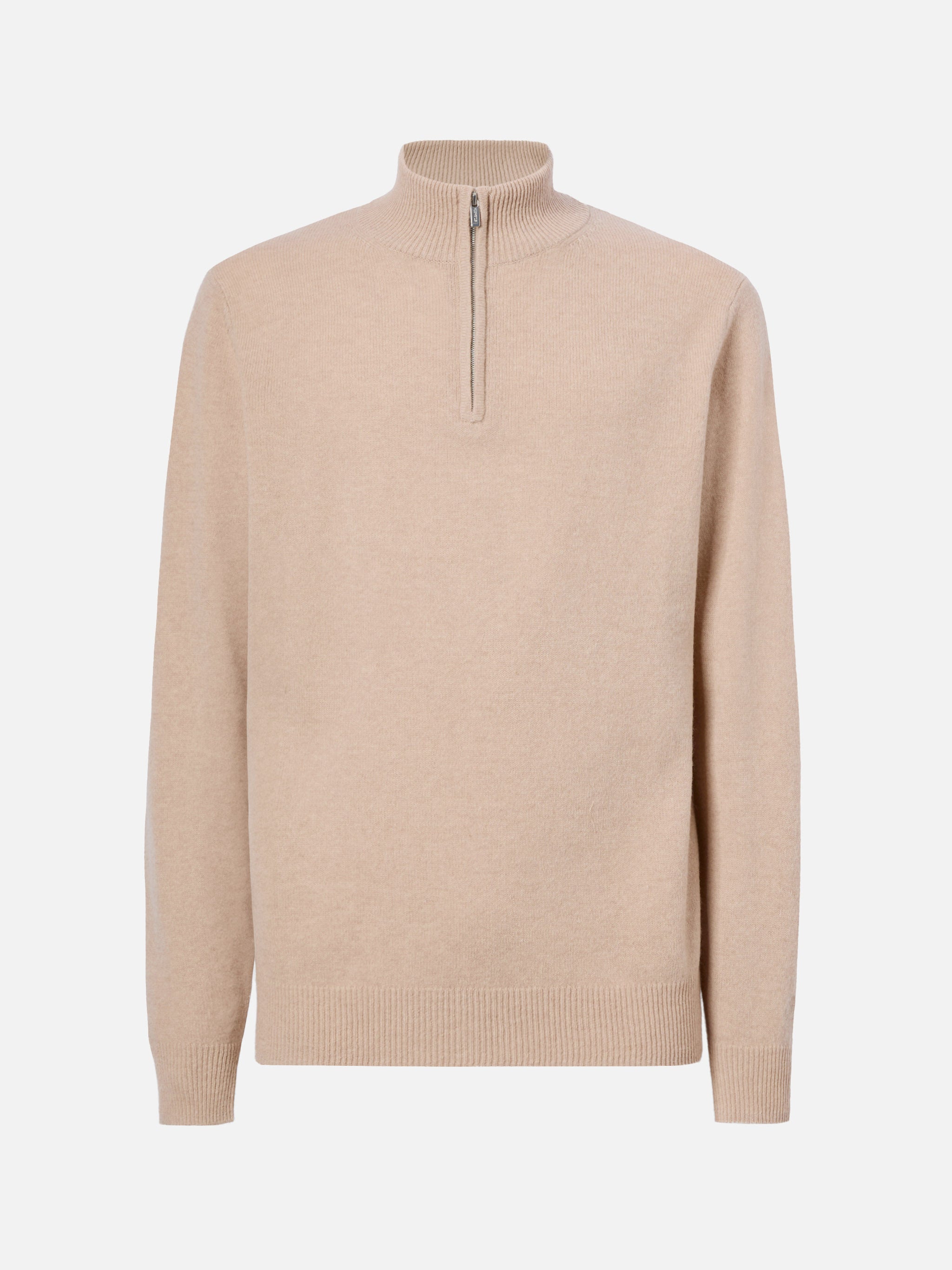 mc2-saint-barth-pullover-mezza-zip-jermyn-in-lambswool-beige image 5
