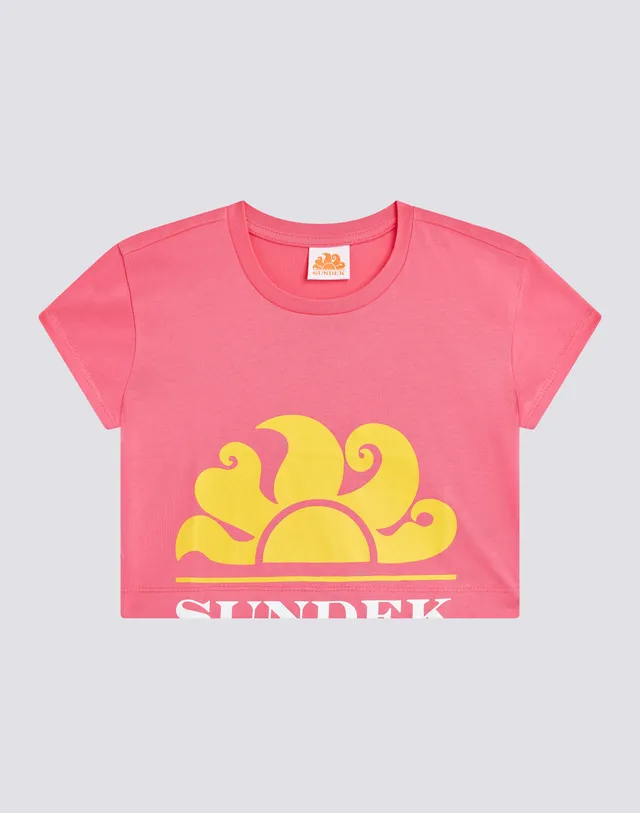 sundek-mini-crop-t-shirt-crop-bambina image 1