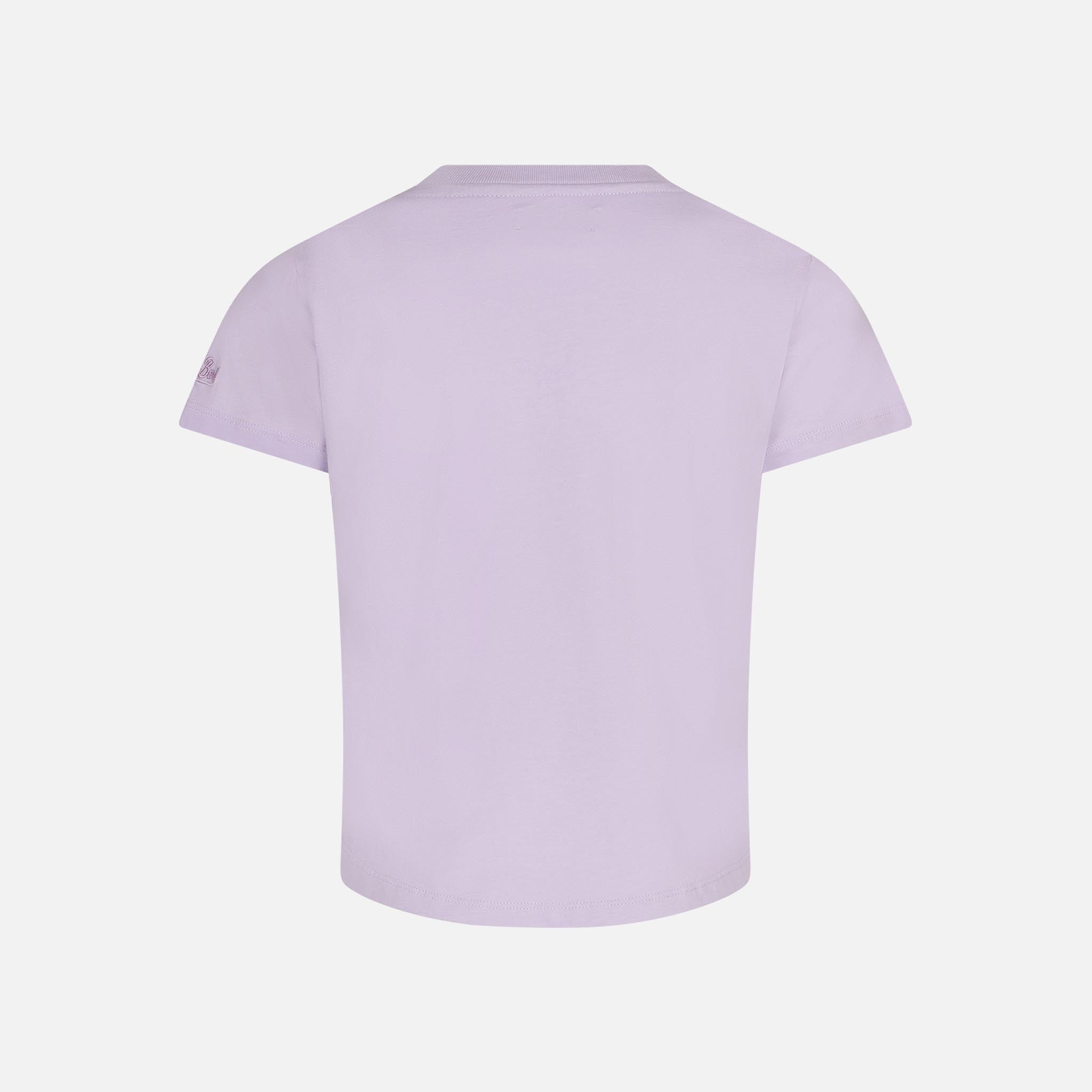 mc2-saint-barth-t-shirt-da-bambina-lilla-cotone-st-barth-girls-club-unicorni image 3