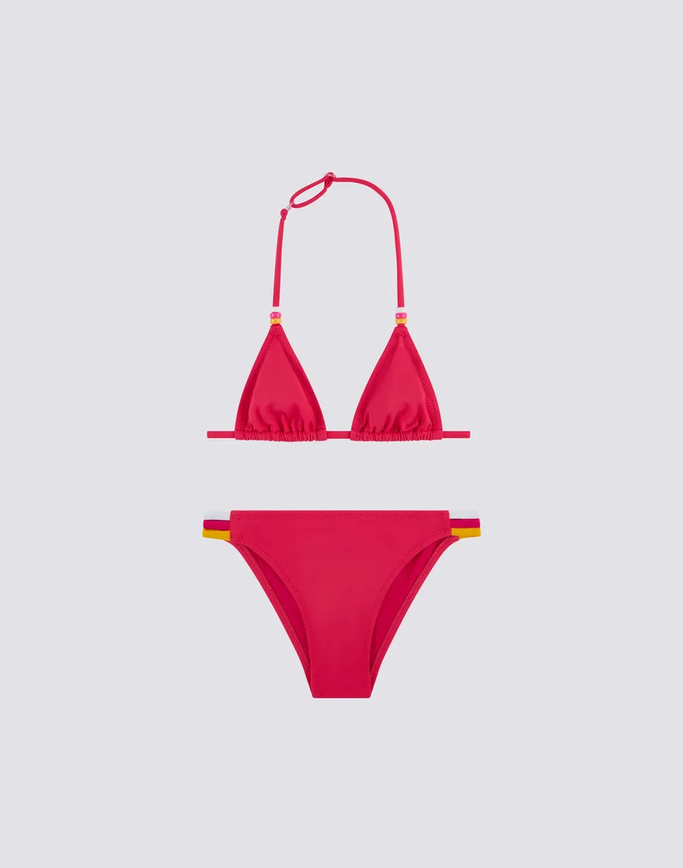 sundek-mini-jennifer-bikini-bambina-top-triangolo-regolabile-slip-fisso image 1