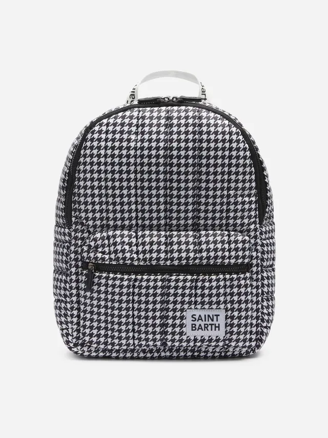mc2-saint-barth-zaino-puffer-imbottito-pied-de-poule-45x30x18 image 1