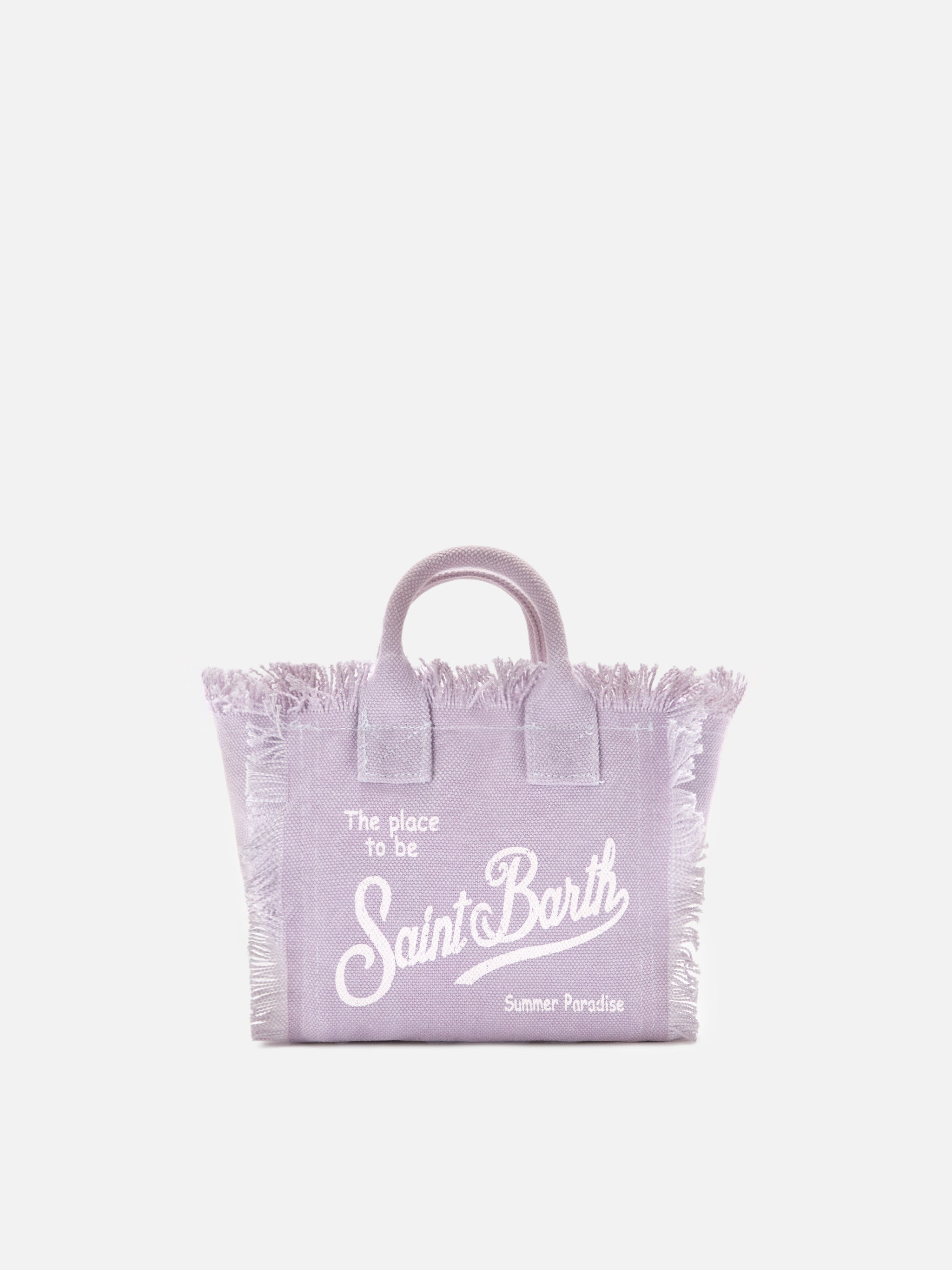 mc2-saint-barth-vanity-mini-borsa-canvas-lilla-con-frange image 1
