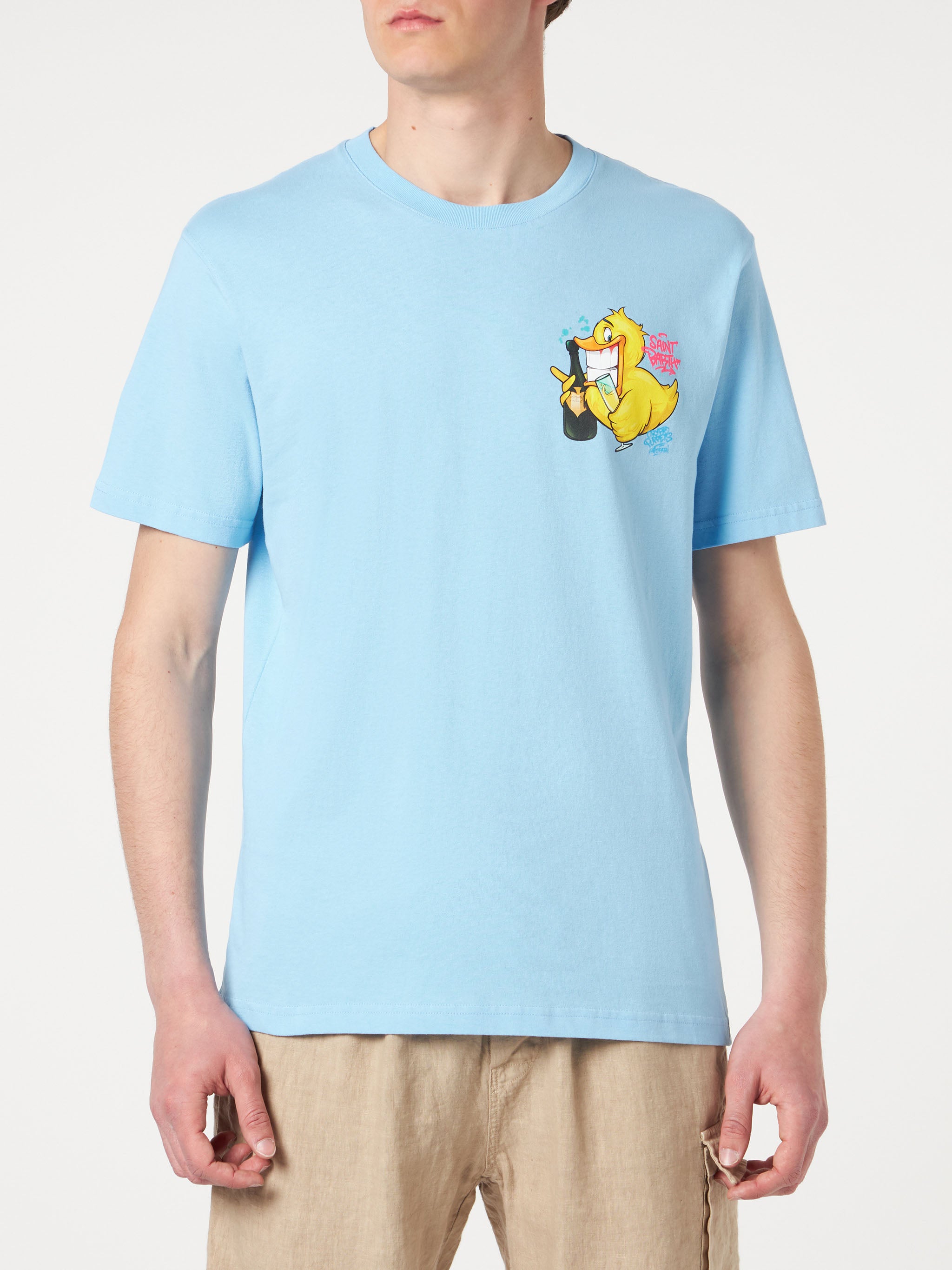 mc2-saint-barth-t-shirt-portofino-uomo-in-cotone-azzurro-con-stampa-crypto-ducky image 3
