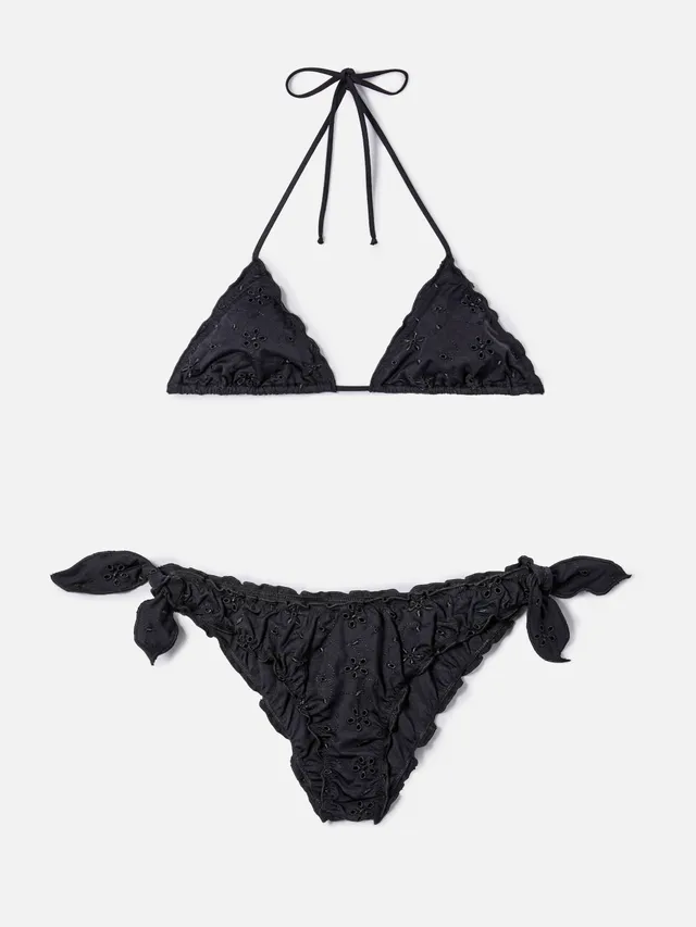 mc2-saint-barth-sarius-bikini-a-triangolo-in-sangallo-nero image 1