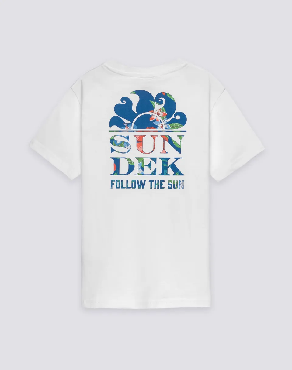 sundek-t-shirt-bambino-manica-corta-stampa-island-bliss image 1