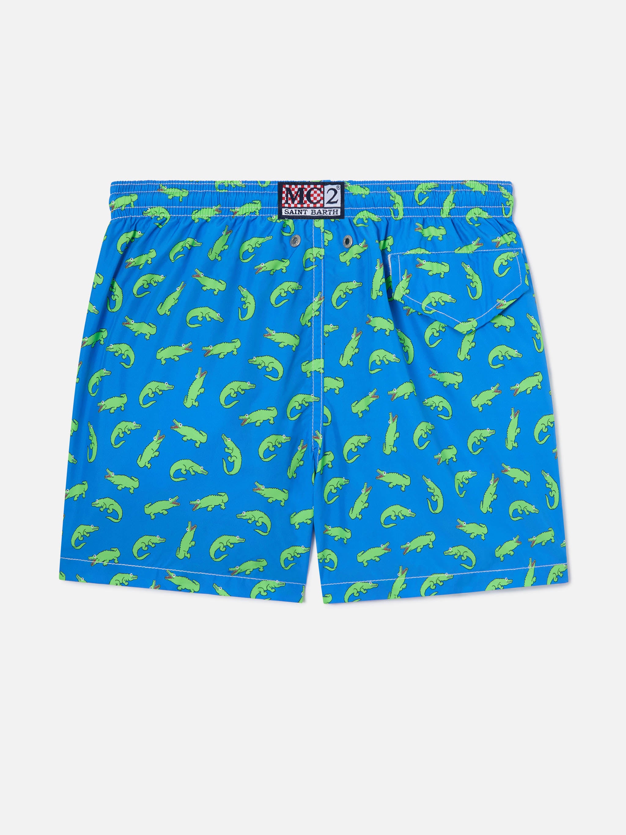 costume-da-bambino-mc2-saint-barth-bluette-con-stampa-alligatore-verde image 2