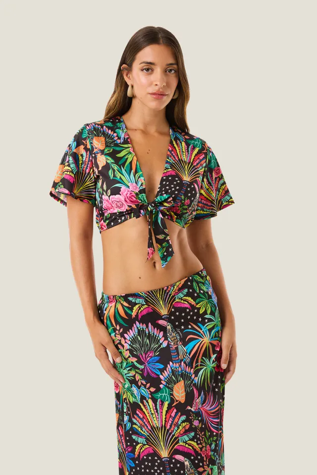 4giveness-maglia-crop-con-nodo-maya-dream-cover-up-donna image 1