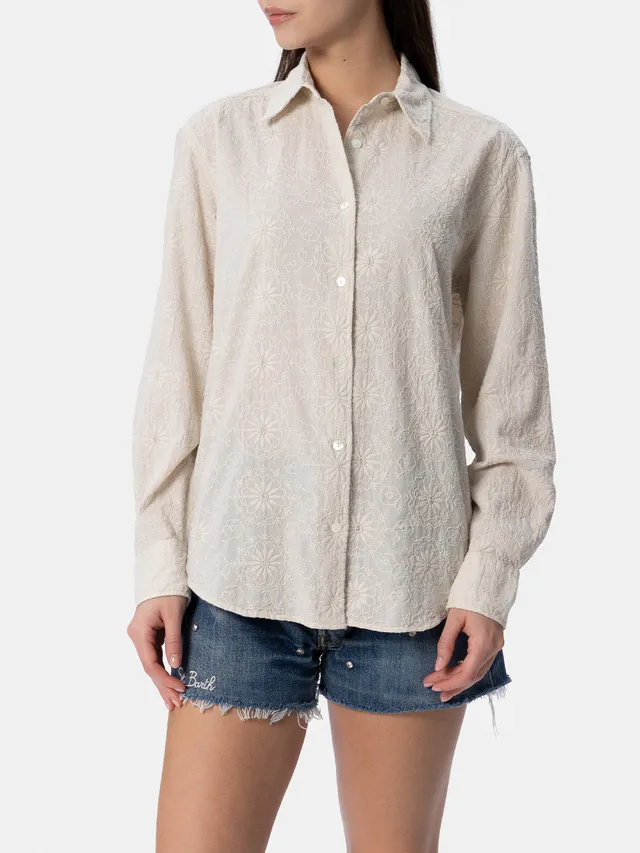 mc2-saint-barth-meredith-camicia-donna-in-cotone-sangallo-bianca image 1