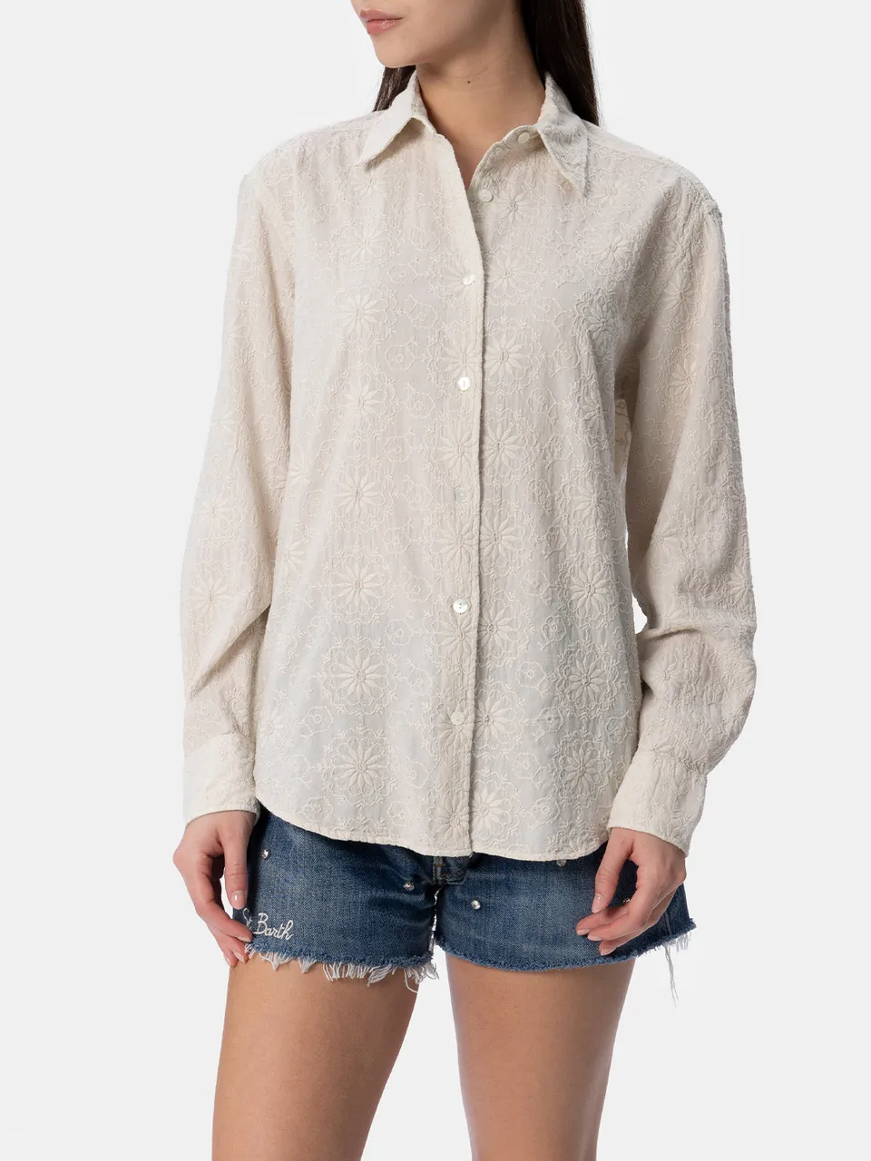 mc2-saint-barth-meredith-camicia-donna-in-cotone-sangallo-bianca image 1