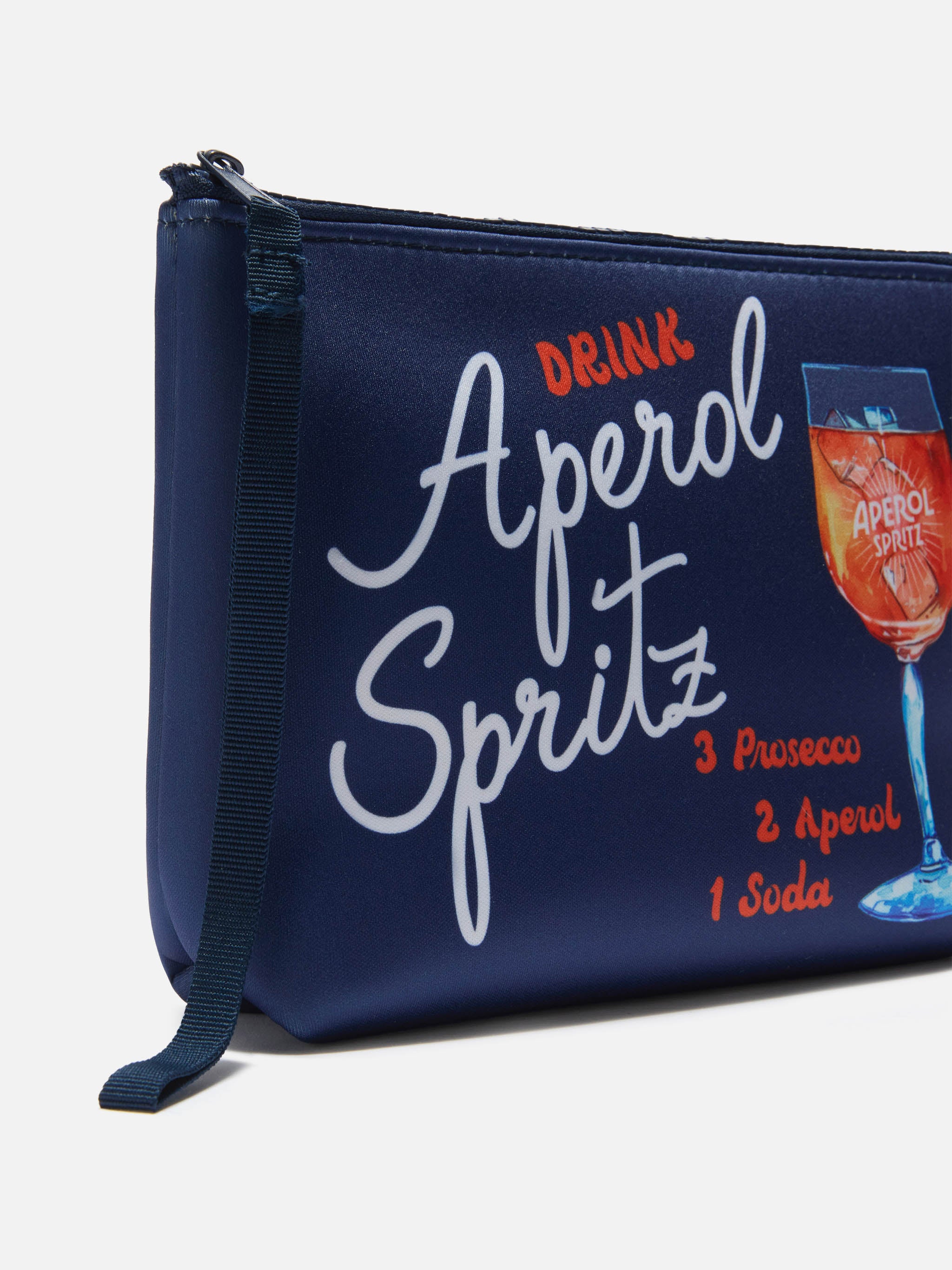 mc2-saint-barth-pochette-aline-in-scuba-stampa-ricetta-spritz-blu-navy image 2