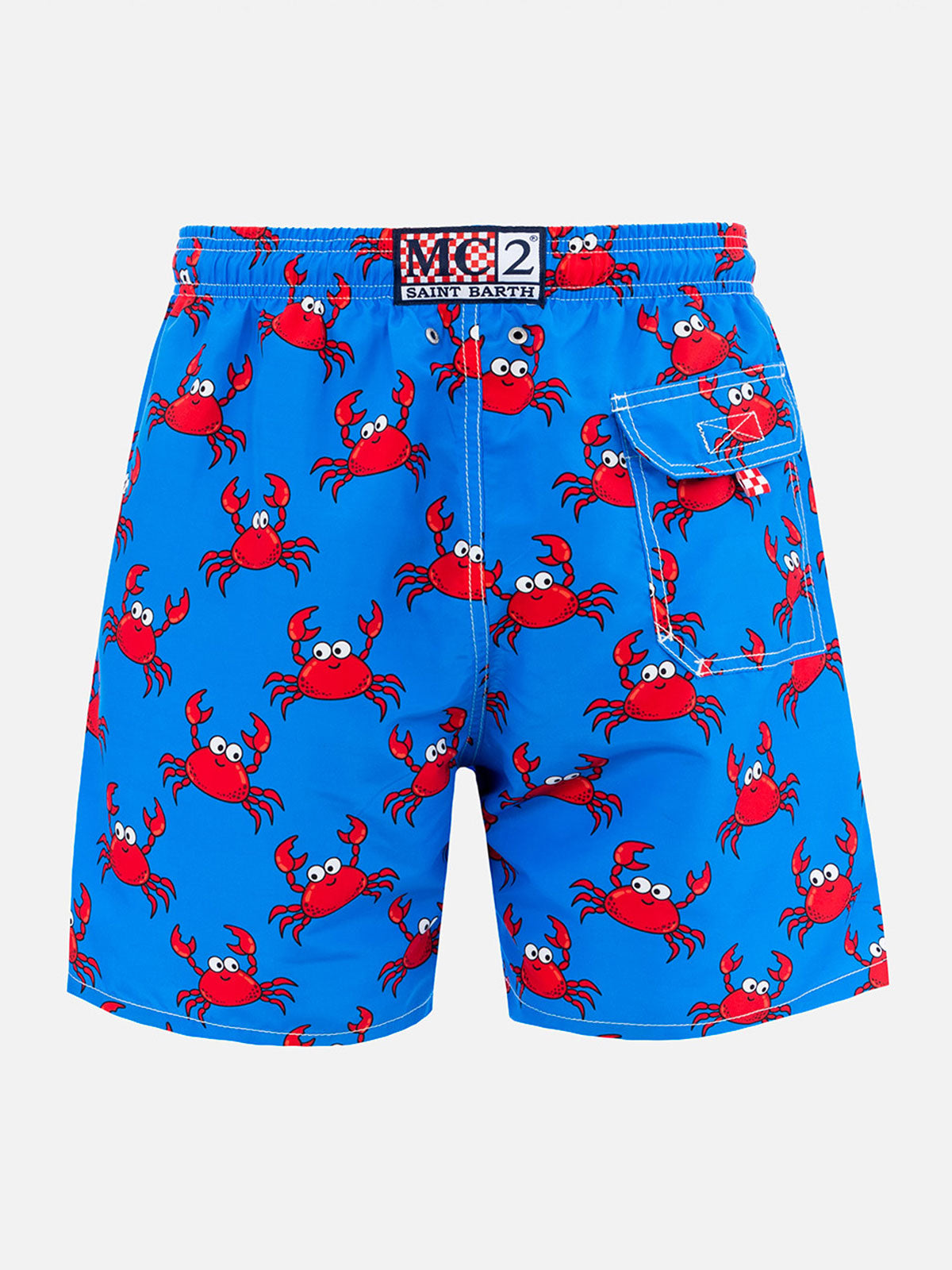 mc2-saint-barth-costume-gustavia-uomo-con-stampa-granchi-blu-ad-asciugatura-rapi image 2
