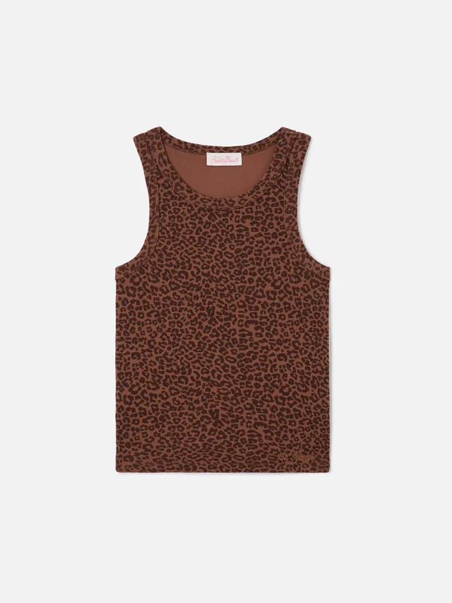 mc2-saint-barth-ada-canottiera-donna-leopardata-a-costine-slim image 1