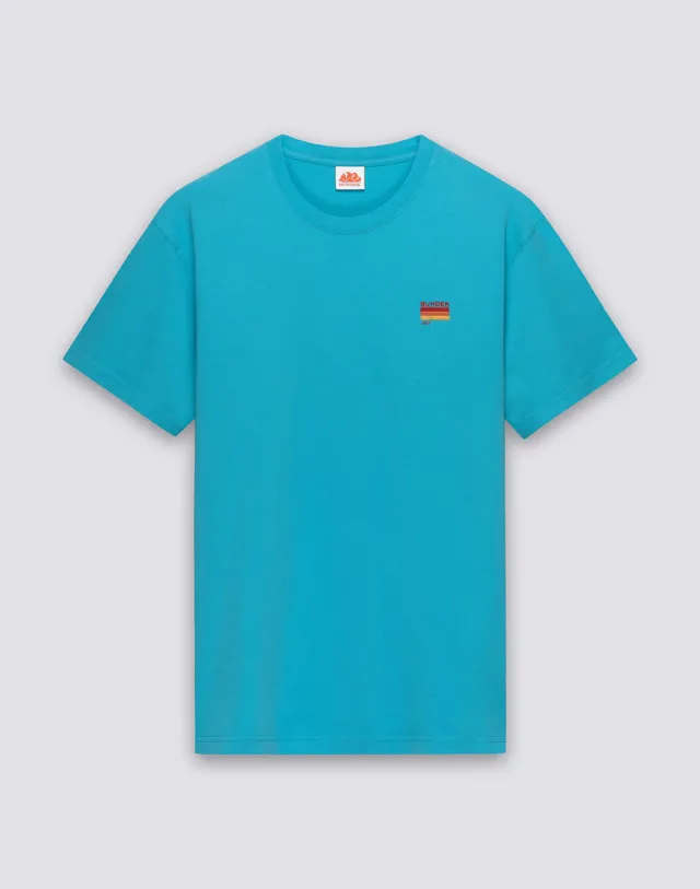 sundek-t-shirt-uomo-in-cotone-con-ricamo-tricolore image 1