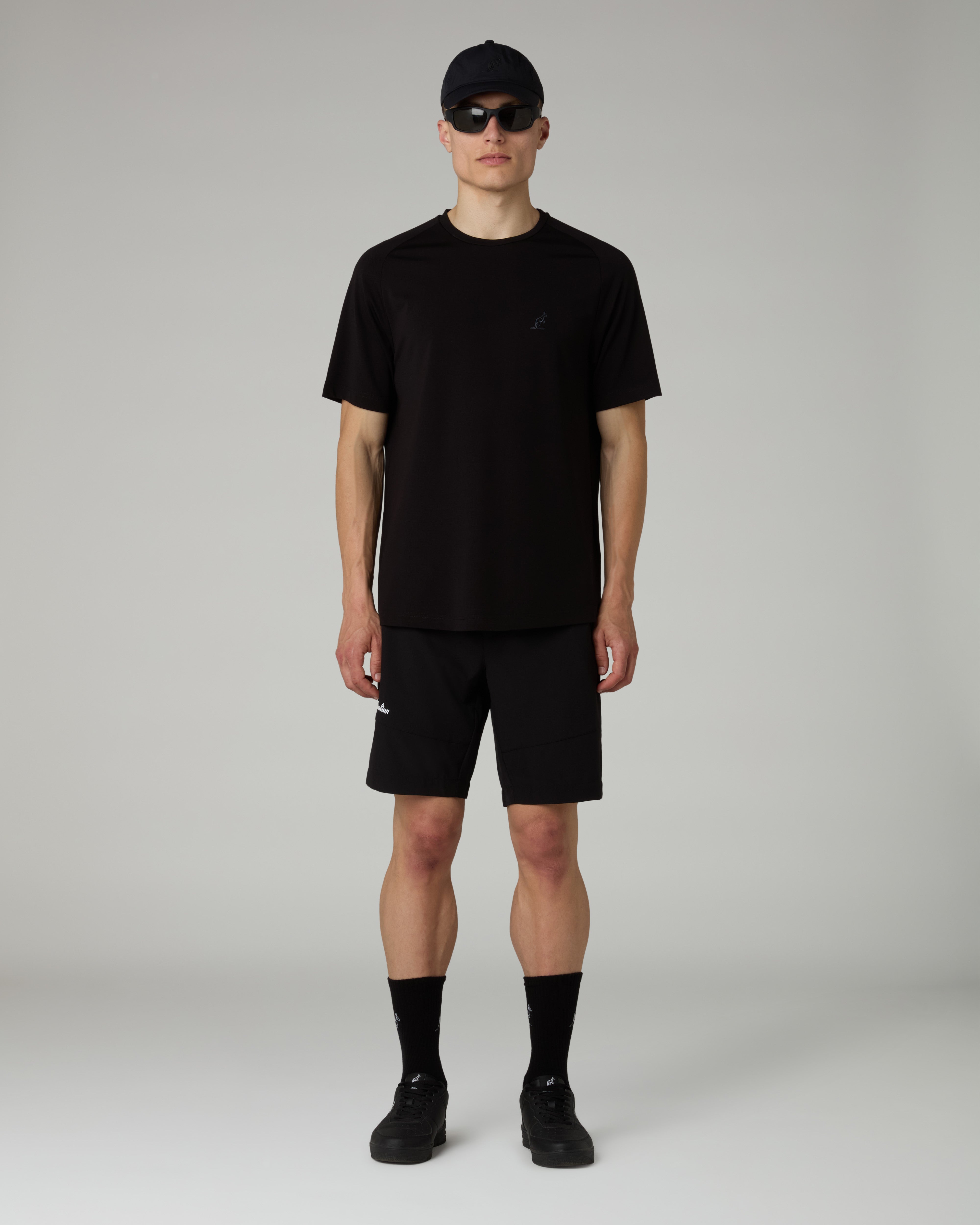 australian-city-slam-short-short-sportivo-nero image 2