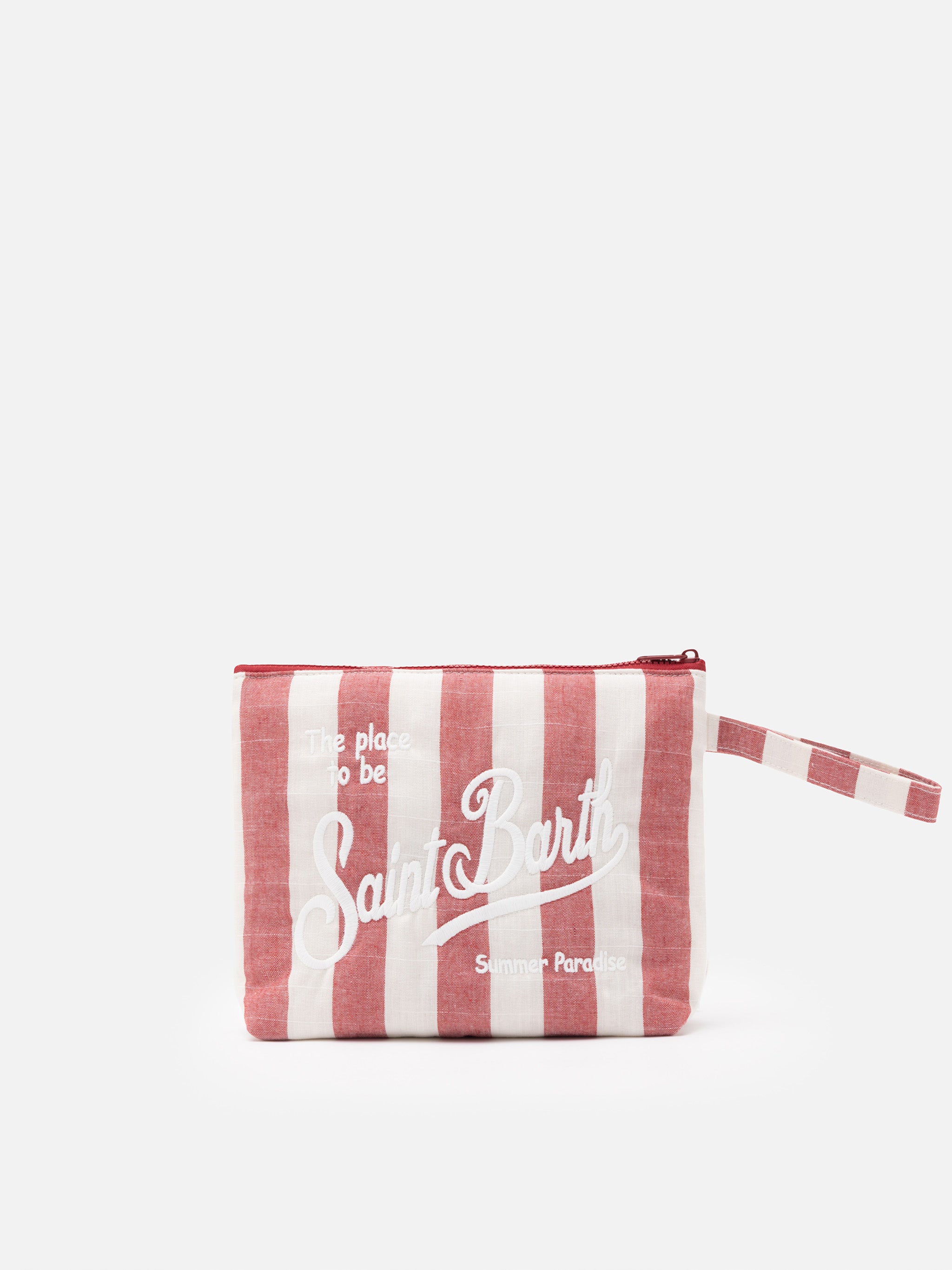 mc2-saint-barth-pochette-aline-soft-l-cotone-lino-righe-bianco-bordeaux image 2