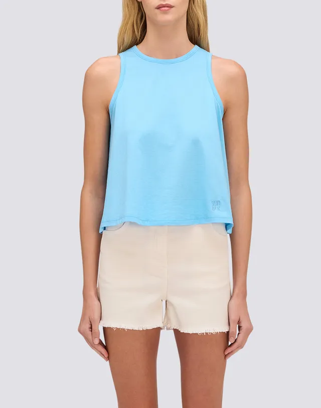 sundek-w267ttyj100-canotta-donna-crop-boxy-fit image 1