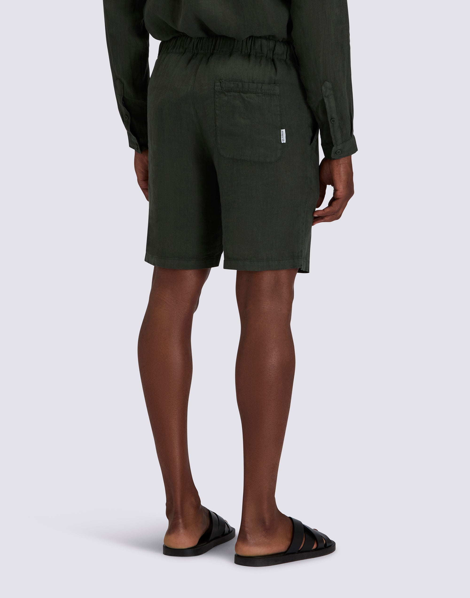 sundek-gm015wkli5tc-walkshort-uomo-in-lino-bermuda image 2