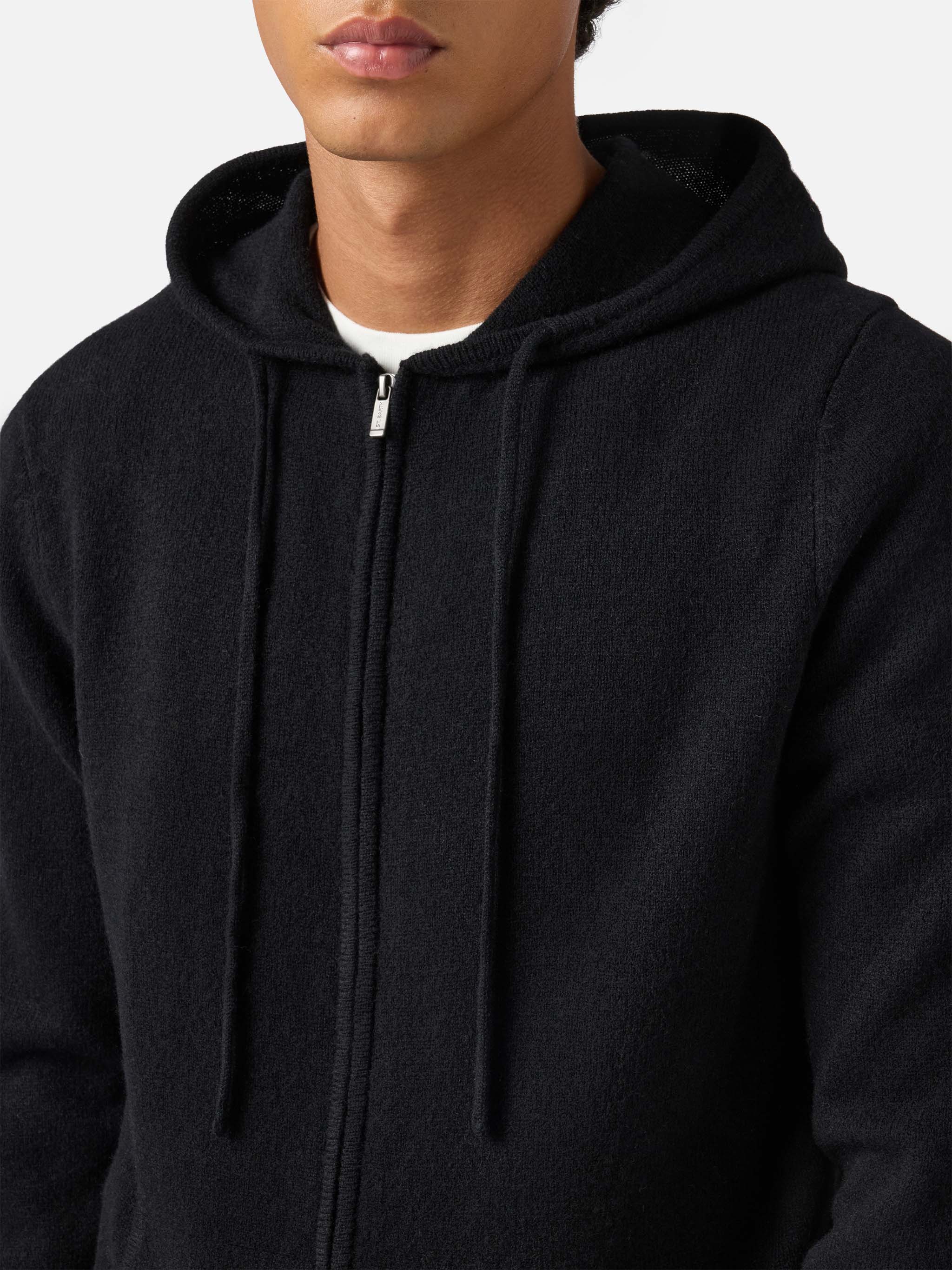 mc2-saint-barth-notting-felpa-con-cappuccio-full-zip-in-lambswool-nero-uomo image 2