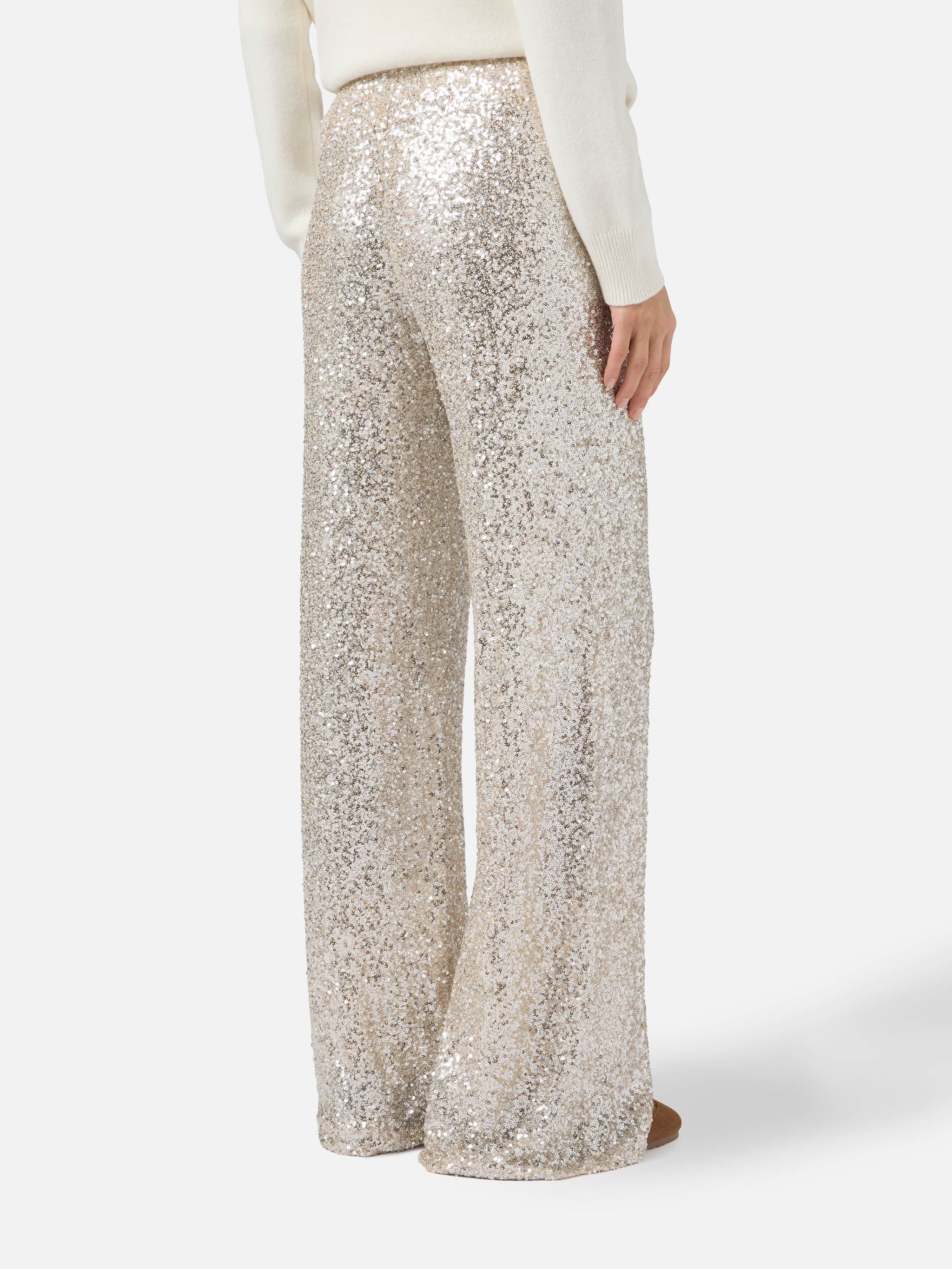 mc2-saint-barth-pantaloni-lucette-oro-in-tessuto-paillettes-gamba-dritta-donna image 3