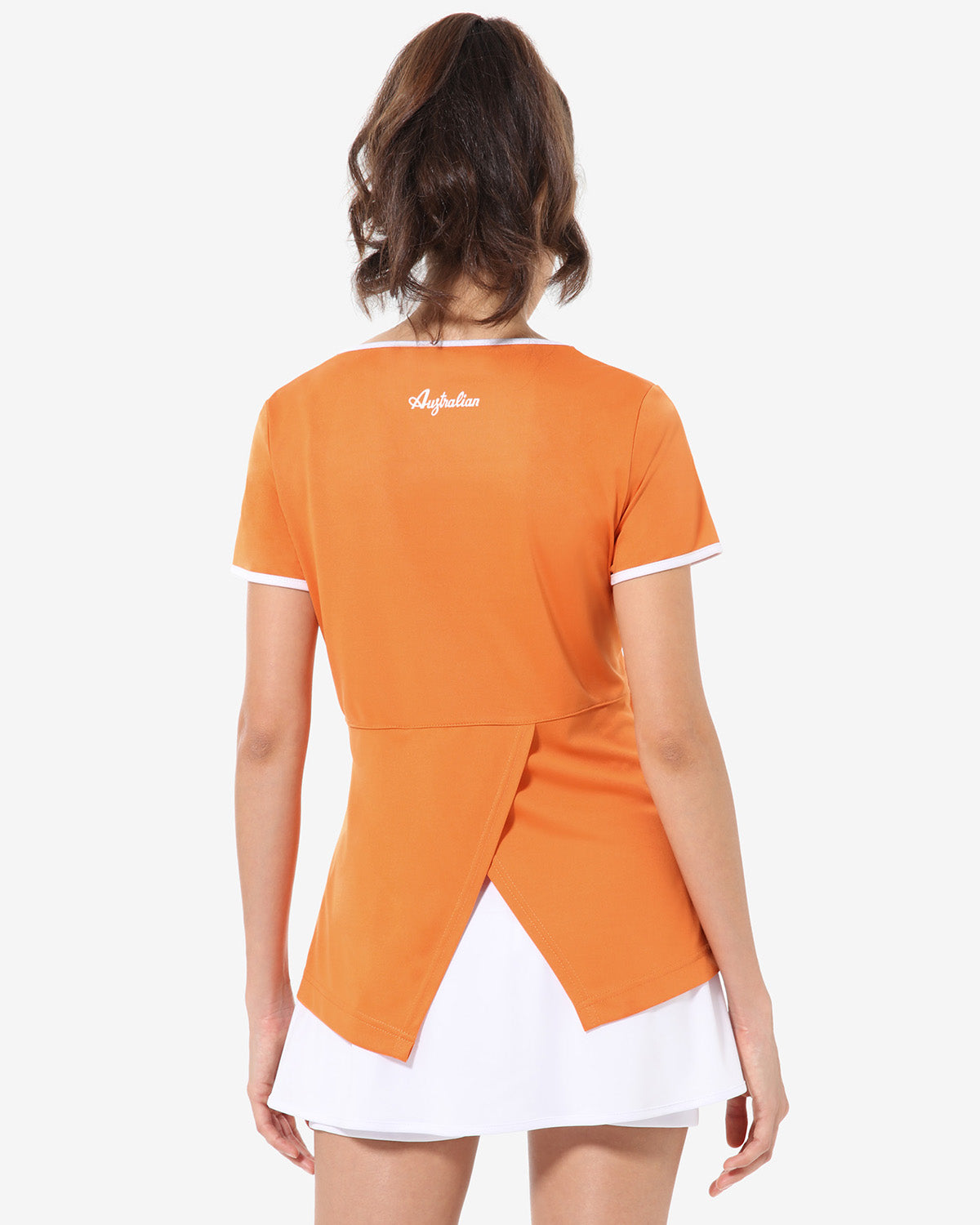 australian-slit-back-t-shirt-tennis-ace-arancio-acceso image 3