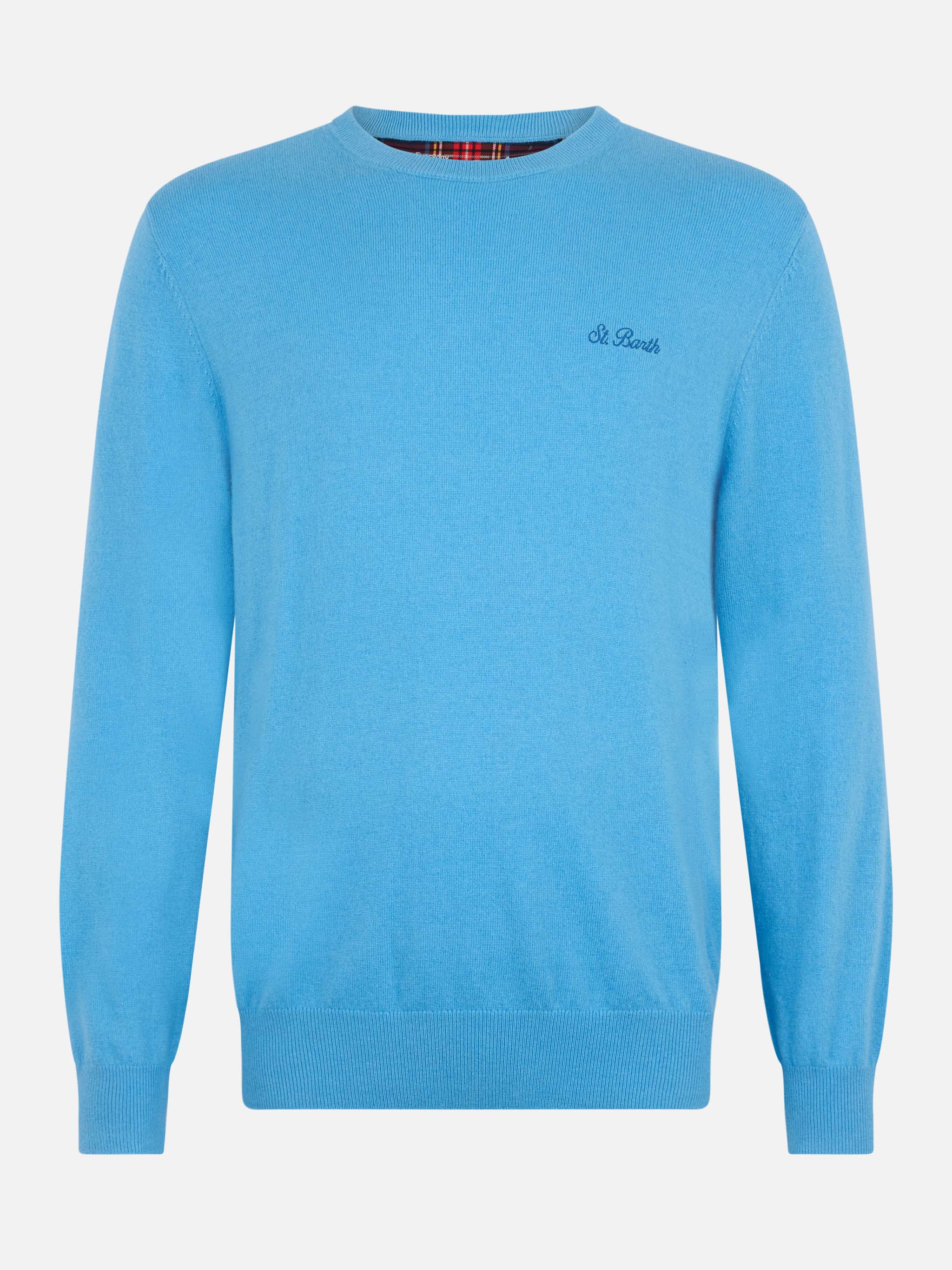 mc2-saint-barth-maglione-girocollo-regent-uomo-misto-cashmere-blu-polvere image 4
