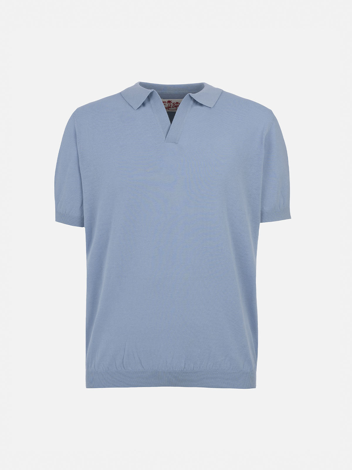 mc2-saint-barth-sloan-jr-polo-in-maglia-azzurra-da-bambino-in-ice-cotton image 1